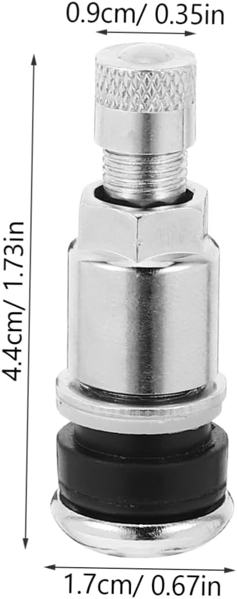 PAMINGONO Bolt-In Tire Valves Stems Metal Valve Stems for Car 10Pcs Automotive Wheel Replacement for Cars Trucks Motorcycles image number 3