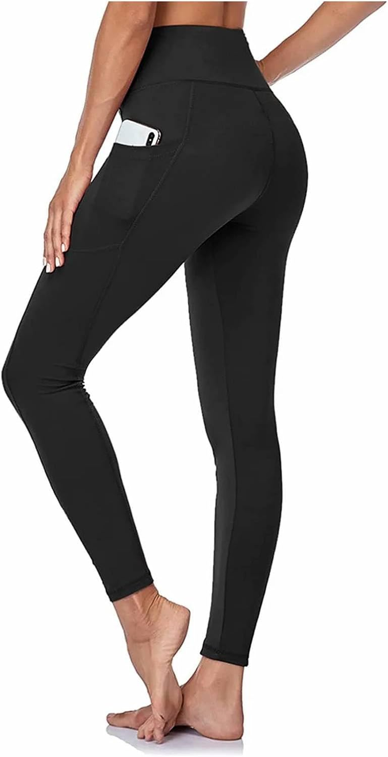M2M STYLE High Waisted Tummy Control Leggings for Women &ndash; Buttery Soft, Stretchy Workout Pants with Pockets for Yoga, Gym & Daily Wear image number 2