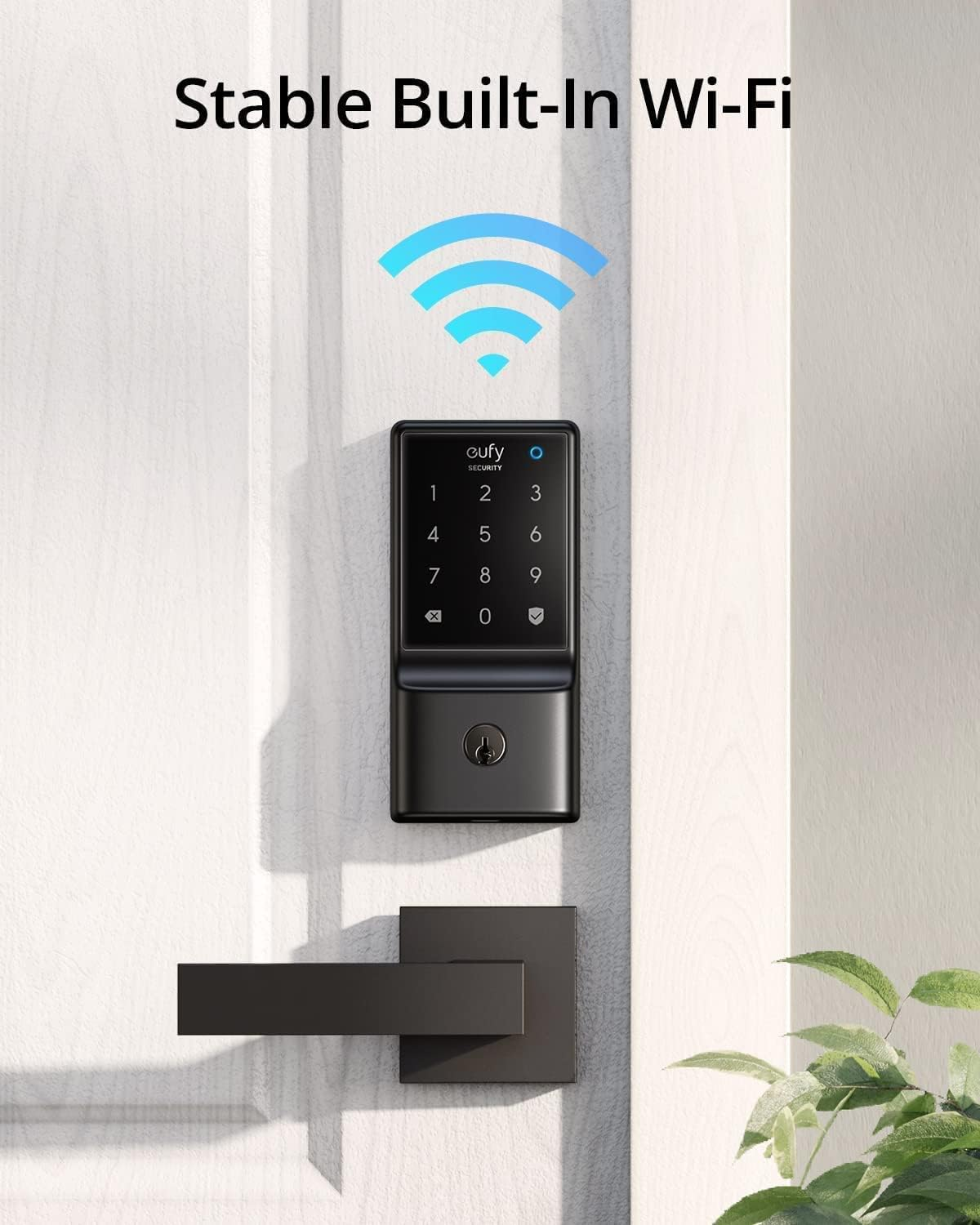 Eufy Security Smart Lock C210 - Wifi Enabled Keyless Entry Door Lock - Touchscreen Keypad, App Remote Control & BHMA Certified - Easy Install with 4 AA Batteries Included image number 4