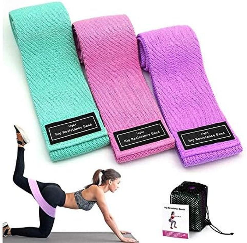 Boolavard Glute Fabric Resistance Hip Band for Legs and Butt Fabric Booty Bands for Women Men Exercise Heavy Thick Cloth Squat Band Circle image number 3