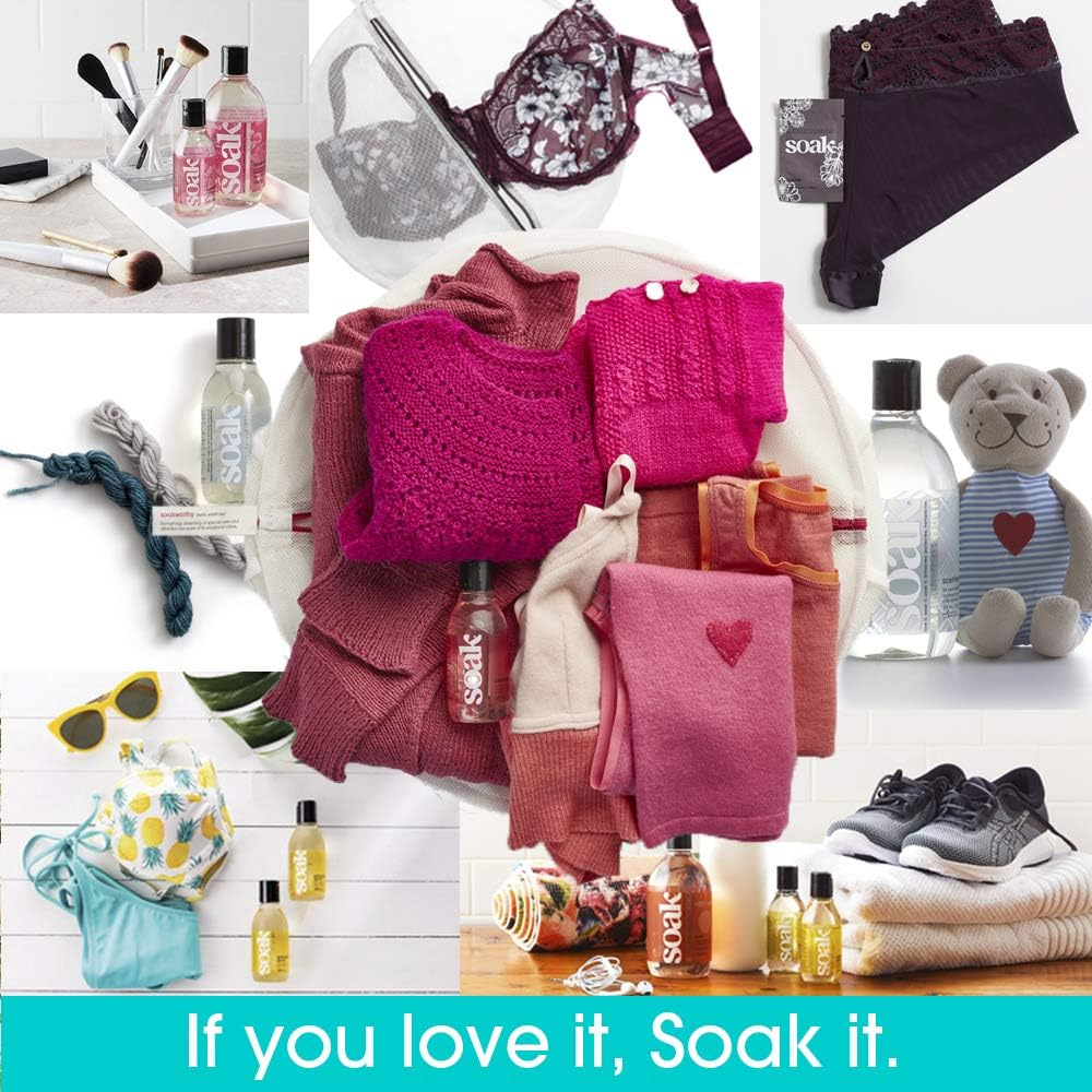 Soak Laundry Soap &ndash; No Rinse, Plant Derived Hand Wash Detergent - 375 Ml / 12 Fl. Oz, 75+ Washes (Scentless) image number 6