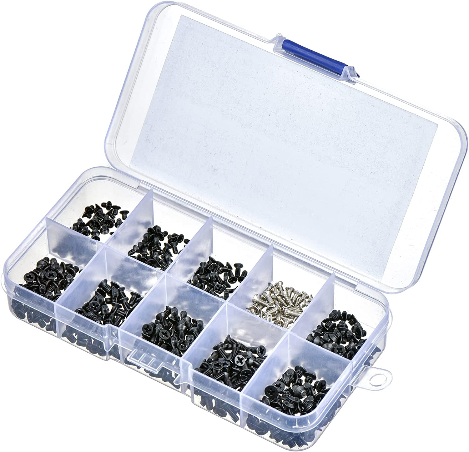 Yenghome 498 Pcs M2 M2.5 M3 Notebook Computer Laptop Screws Repair Replacement Kit,Flat Head PC Screw Assortment,Countersunk Repair Accessory image number 6