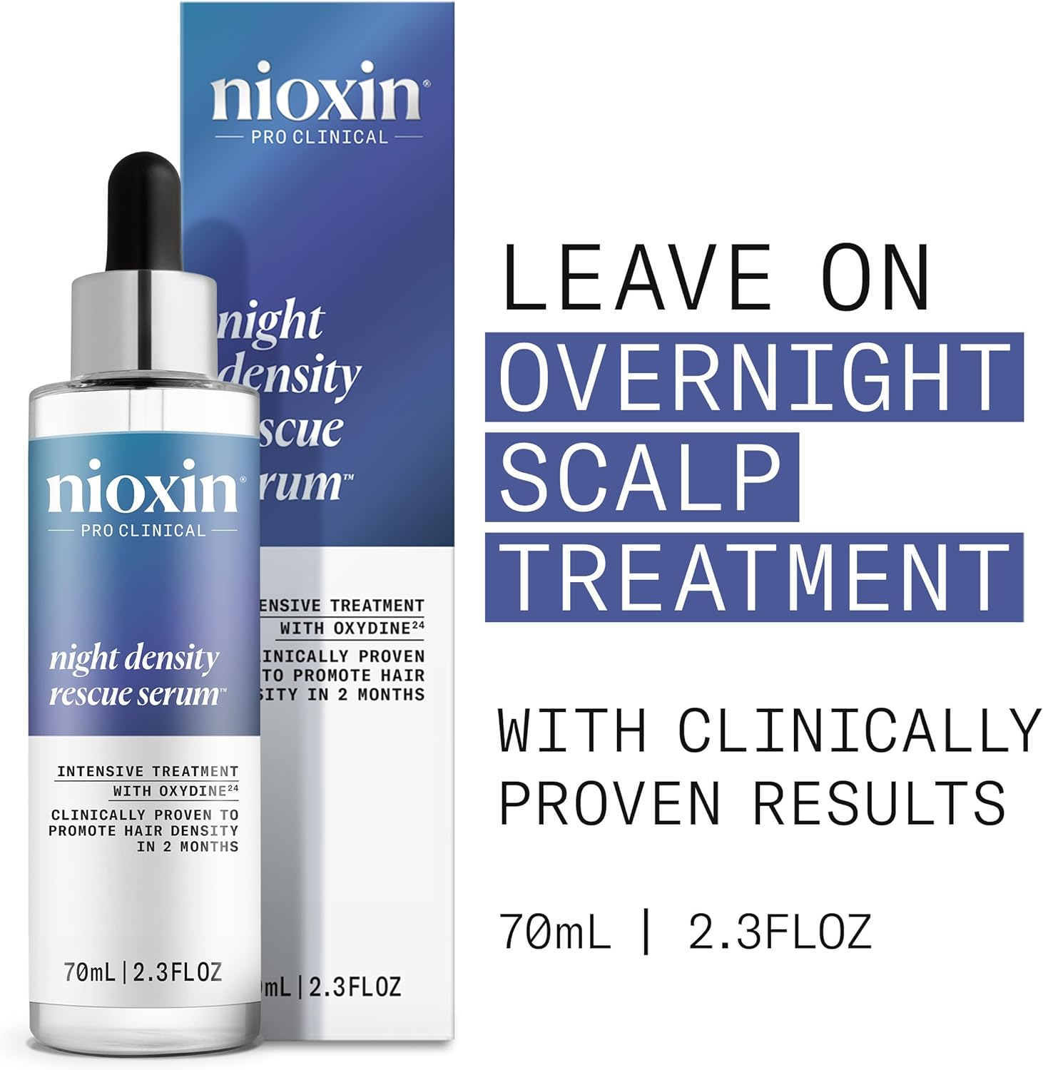 Nioxin Night Density Rescue Hair Thickening Serum, 70 Ml image number 4