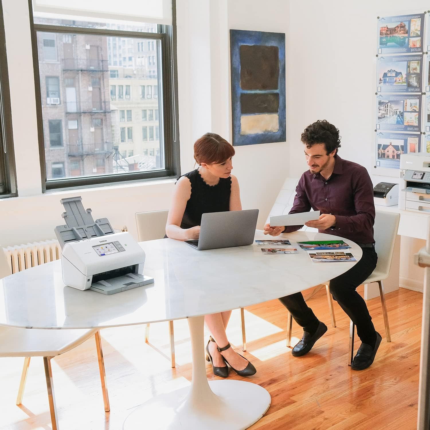 Brother ADS-4900W High Speed A4 Advanced Document Scanner, White image number 3