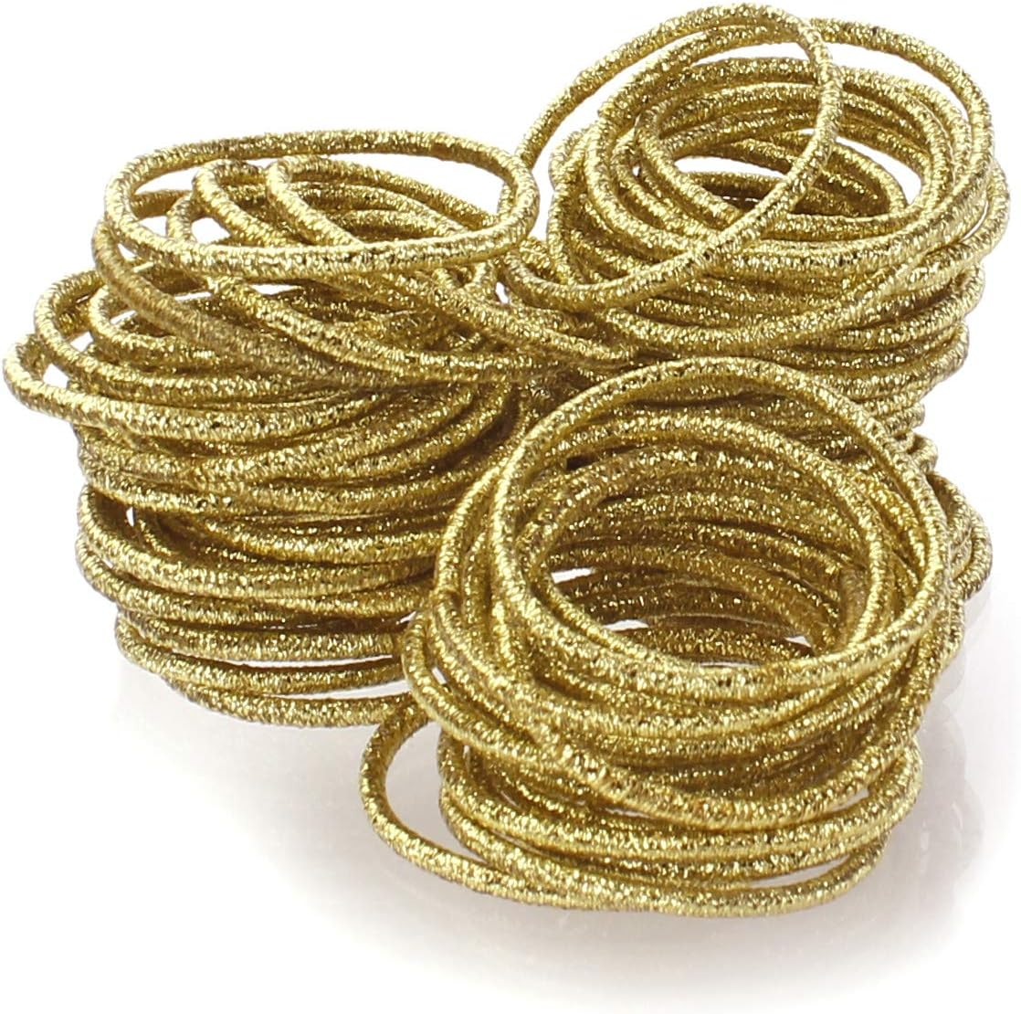 My Lello Hair Elastics Hair Ties, Professional Grade Ponytail Holders - Maroon 20 Pack