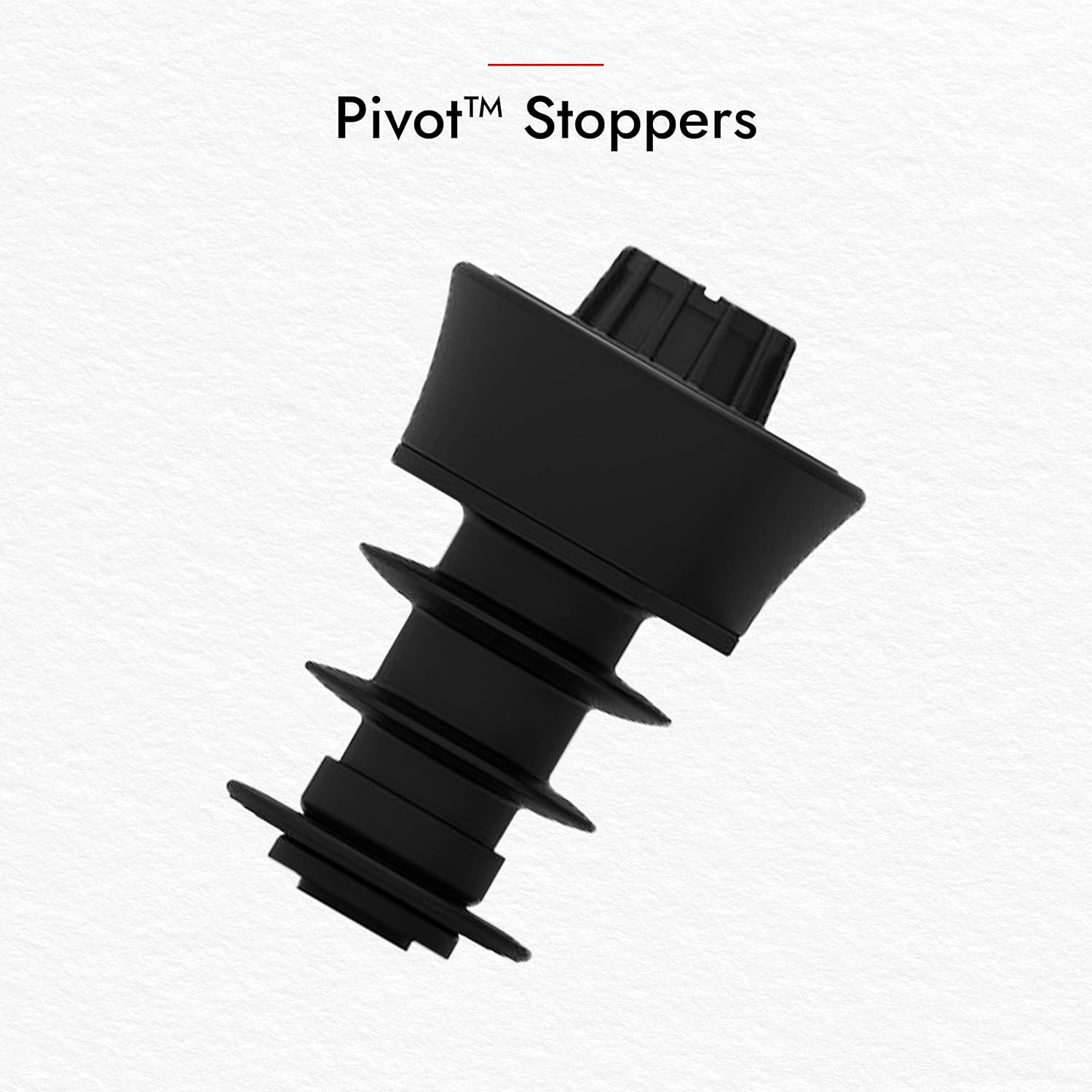 Coravin Pivot Stoppers 6 Pack, Black image number 4