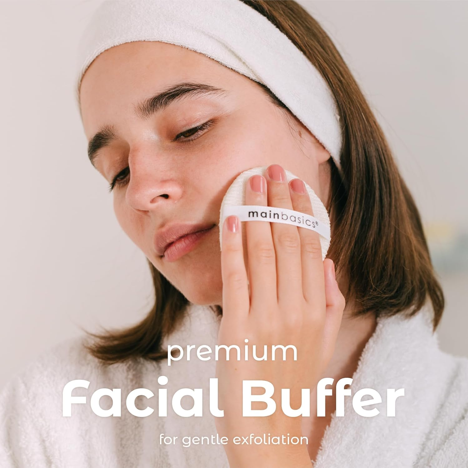Mainbasics Face Scrubber Exfoliator Pads (4-Pack) - Exfoliating Facial Cleansing Buffing Sponge image number 4