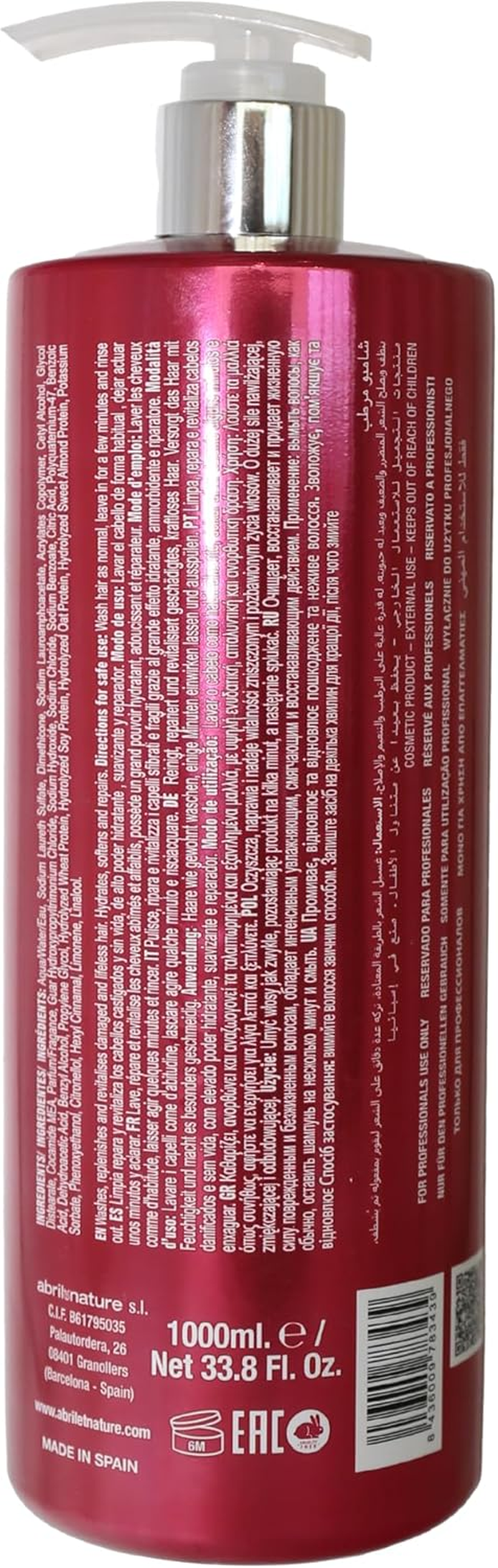 Abril Et Nature - Energic - Hair Mask - Smoothes and Moisturises with Positive Ions - Eliminates Static Charge and Frizz - Restores Vitality and Shine - 200 Ml image number 2