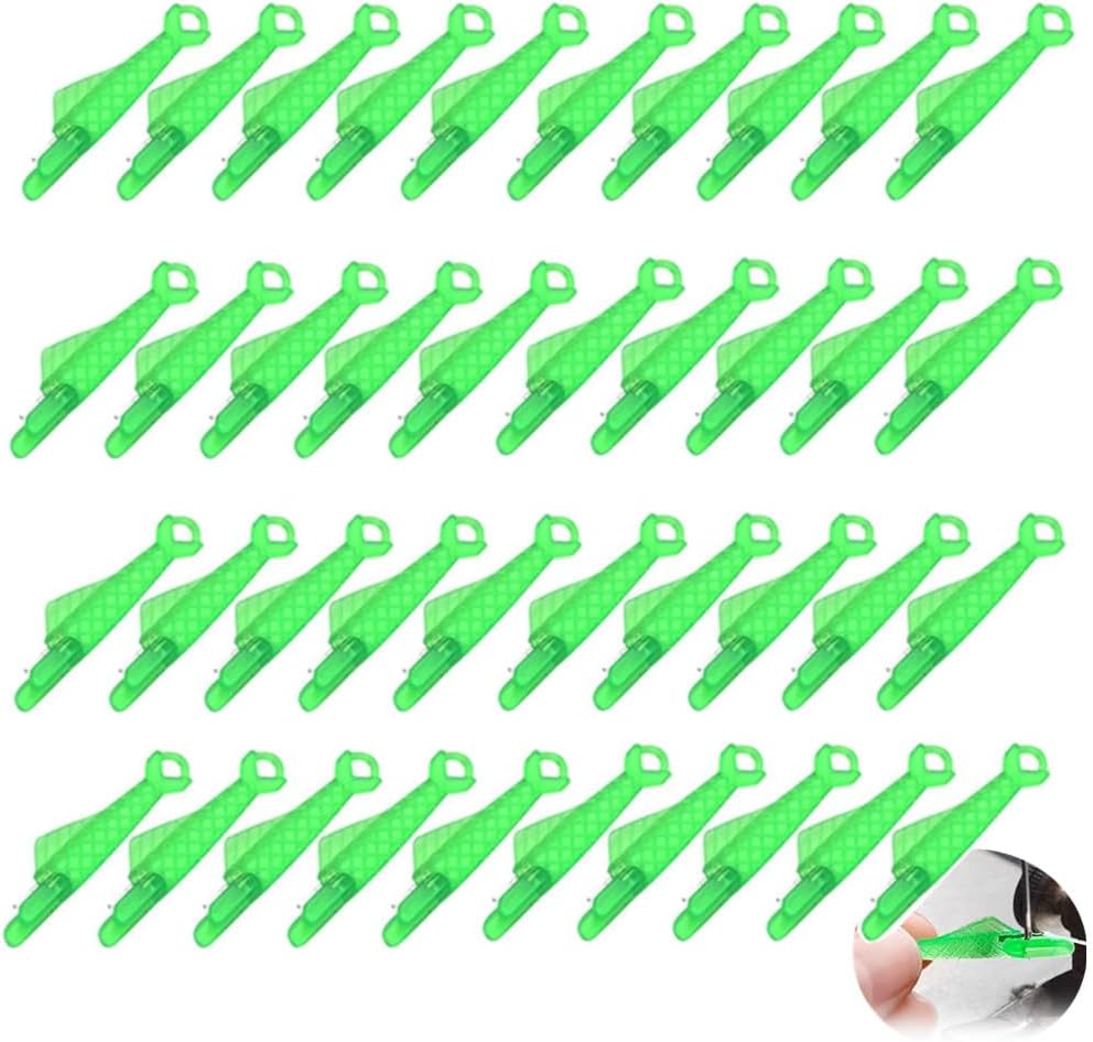 40PCS Generic Fish Mouth Sewing Machine Needle Threader, Granmagazz 2024 Upgrade Automatic Sewing Needle Threader, Fish Type Needle Threader, Quick Sewing Machine Loop Easy Selfthread Needle Threaders Tool image number 1