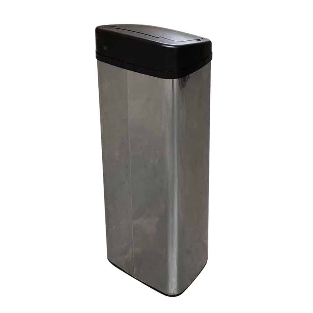 Sensor Bin 50L Silver Stainless Steel Rubbish Bin Motion Automatic