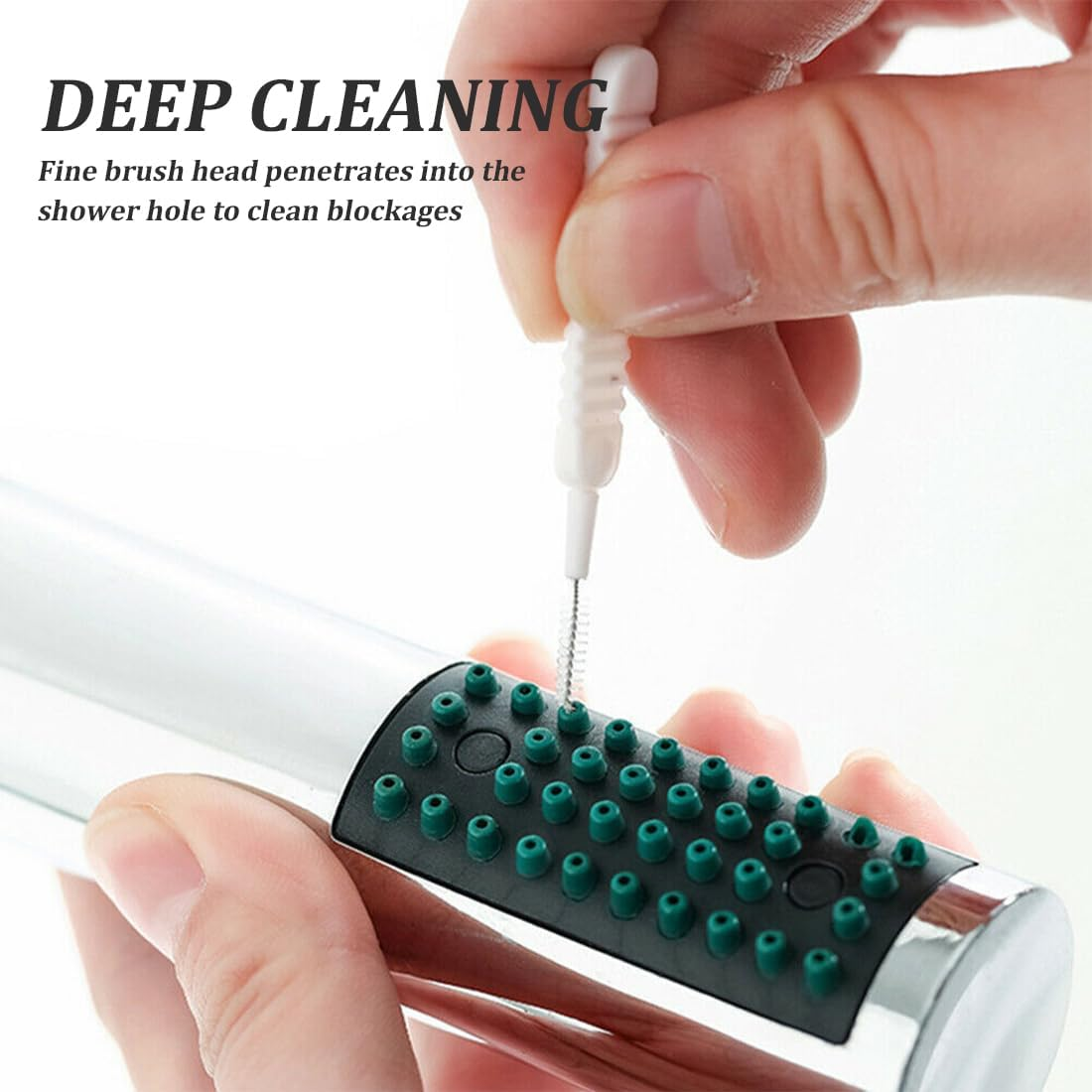 WMUVAZA Shower Head Cleaning Brush, Pack of 40 Shower Head Cleaning Brush Mini Cleaning Gap Hole Nylon Cleaning Mini Brush Cleaning Small Brushes Cleaning Brush for Cleaning image number 1