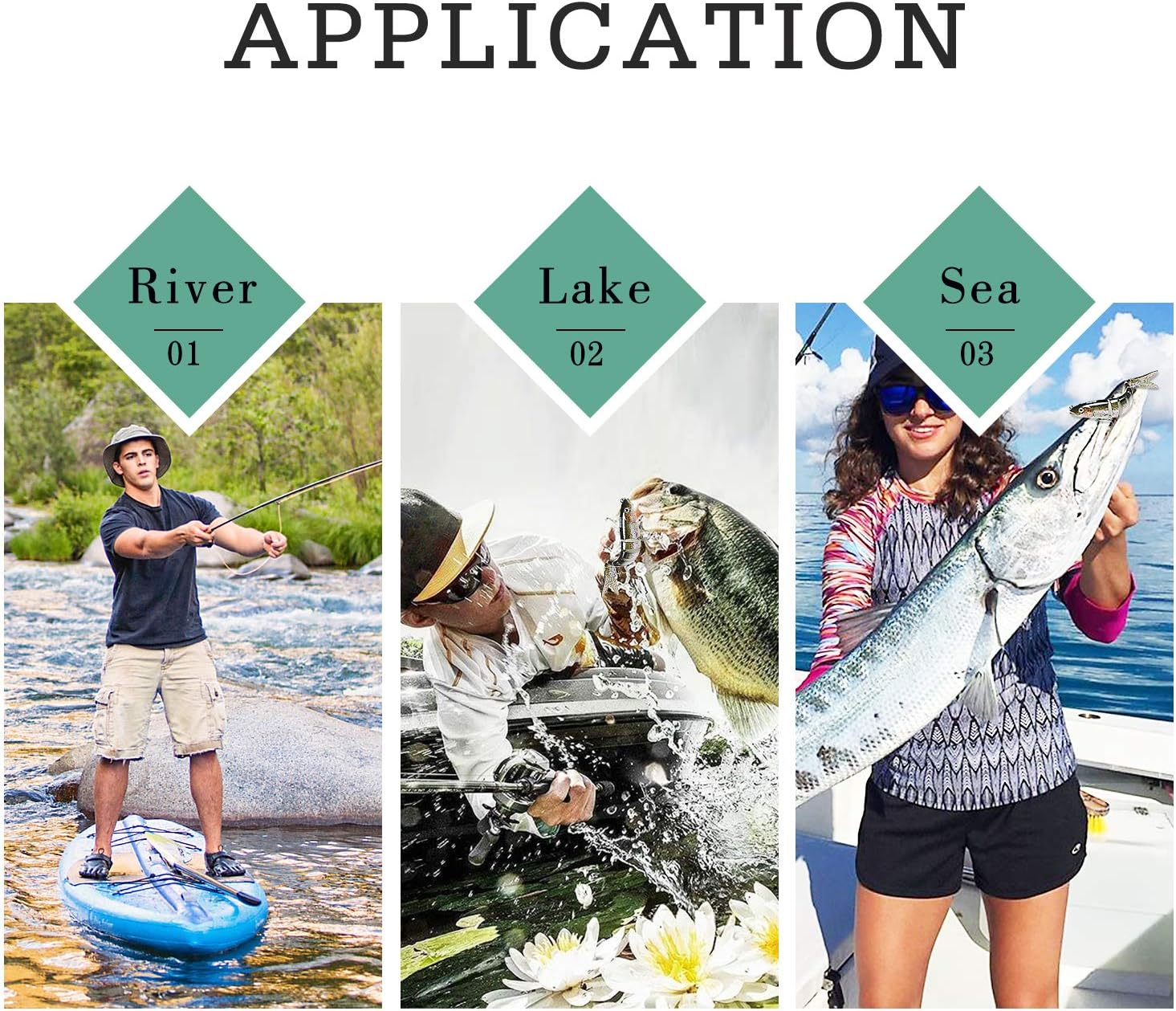 TRUSCEND Fishing Lures for Freshwater and Saltwater, Lifelike Swimbait for Bass Trout Crappie, Slow Sinking Bass Fishing Lure, Amazing Fishing Gifts for Men, Must-Have for Family Fishing Gear