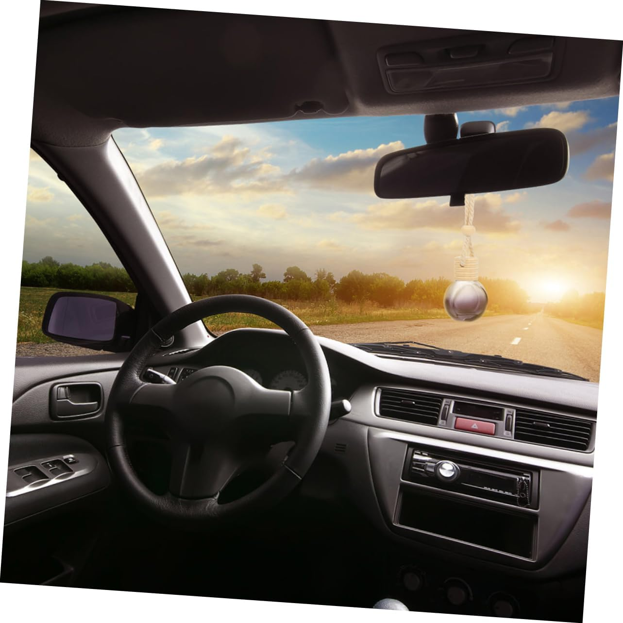 8Pcs Car Scent Diffuser Hanging Perfume Bottle Pendant Air Freshener for Car Decorative Aroma Bottle Reusable Scent Container