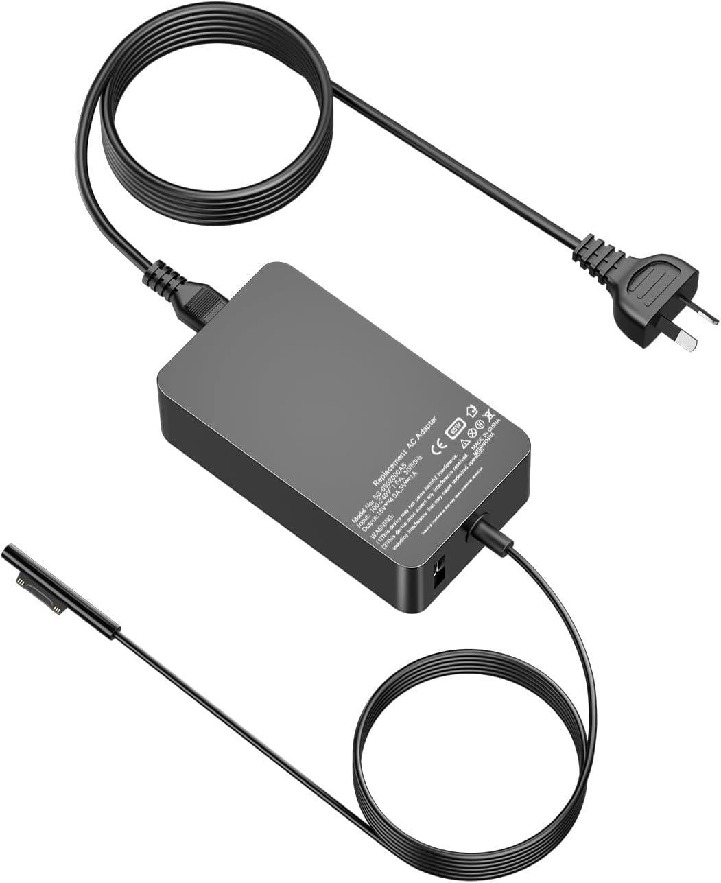 65W Power Adapter Charger for Microsoft Surface Pro 9/8/7+/7/6/5/4/3/ X, Power Supply Laptop Charger for Windows Surface 5/4/3/2/1 Studio,Surface Book 3/2/1,Support 65W&44W&36W&24W(10.8Ft Cord) image number 6