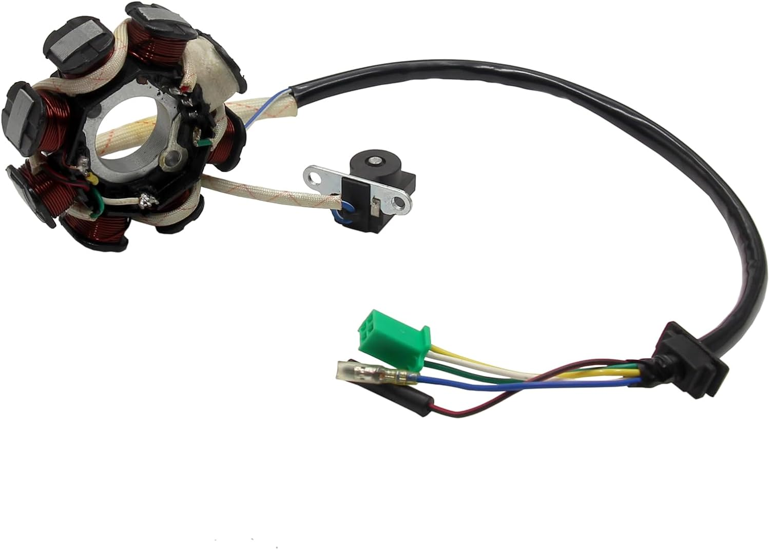 8 Coil Pole Magneto Flywheel Stator GY6 125Cc 150Cc Scooter PIT Quad Dirt Bike ATV Go Kart Moped AC 5 Wires image number 3