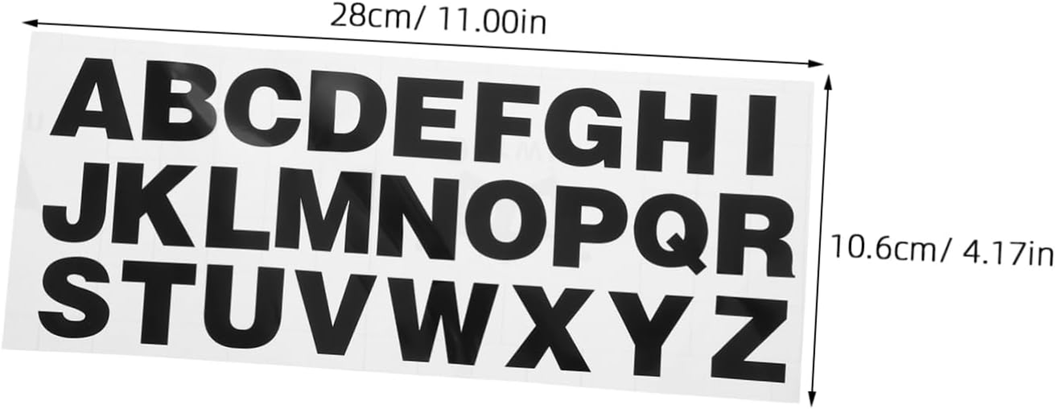 Anneome 2Pcs Reflective Car Stickers Letters Vinyl Decals Custom Alphabet Stickers image number 6