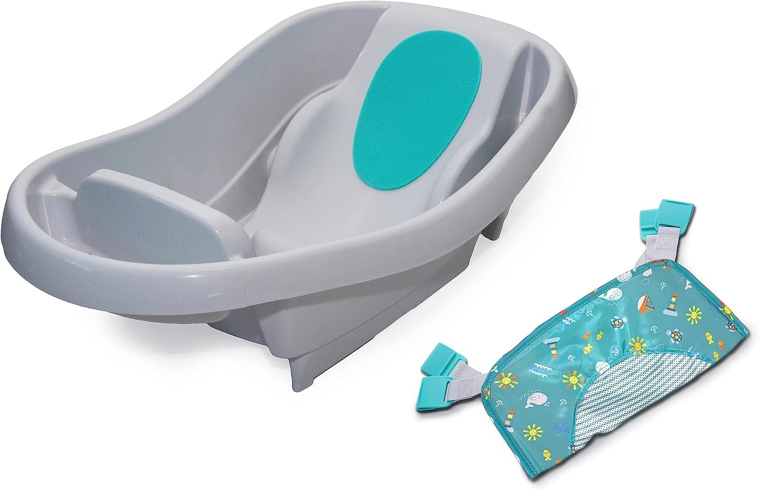 Ingenuity Summer by Ingenuity Comfy Clean Deluxe Newborn to Toddler Bather, 0-24 Months image number 1