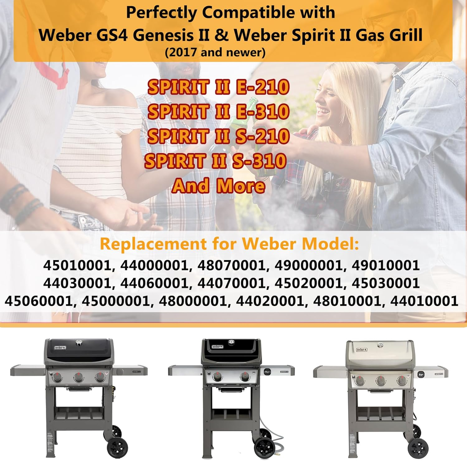 66220 Igniter Button Switch for Weber GS4 Genesis II & Spirit 2 Grill Ignitor Replacement Parts, for Weber Spirit II E310 E210 S210 S310 Parts, Igniter for Weber Genesis Grill GS4 Igniter Replacement image number 6