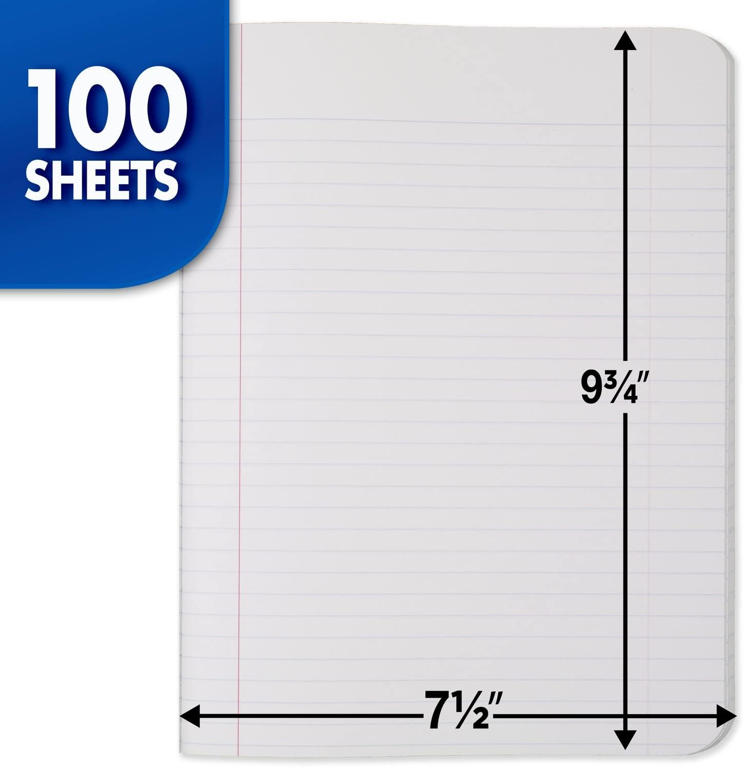 Mead Composition Notebooks, 12 Pack, College Ruled Paper, 9-3/4" X 7-1/2", 100 Sheets per Comp Book, Black Marble (72938) - Pack Of 1, Classic image number 2