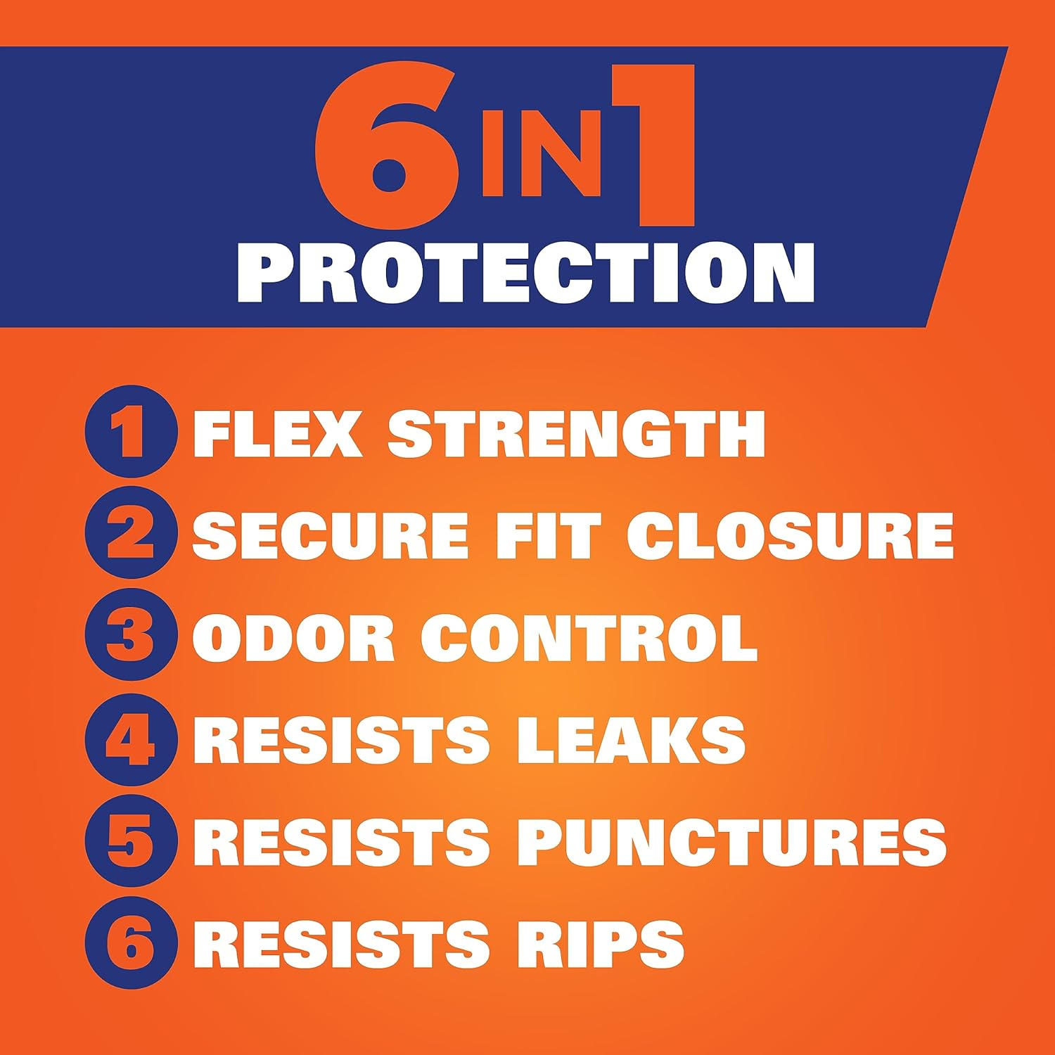 Hefty Ultra Strong Tall Kitchen Trash Bags, Blackout, Clean Burst, 13 Gallon, 80 Count