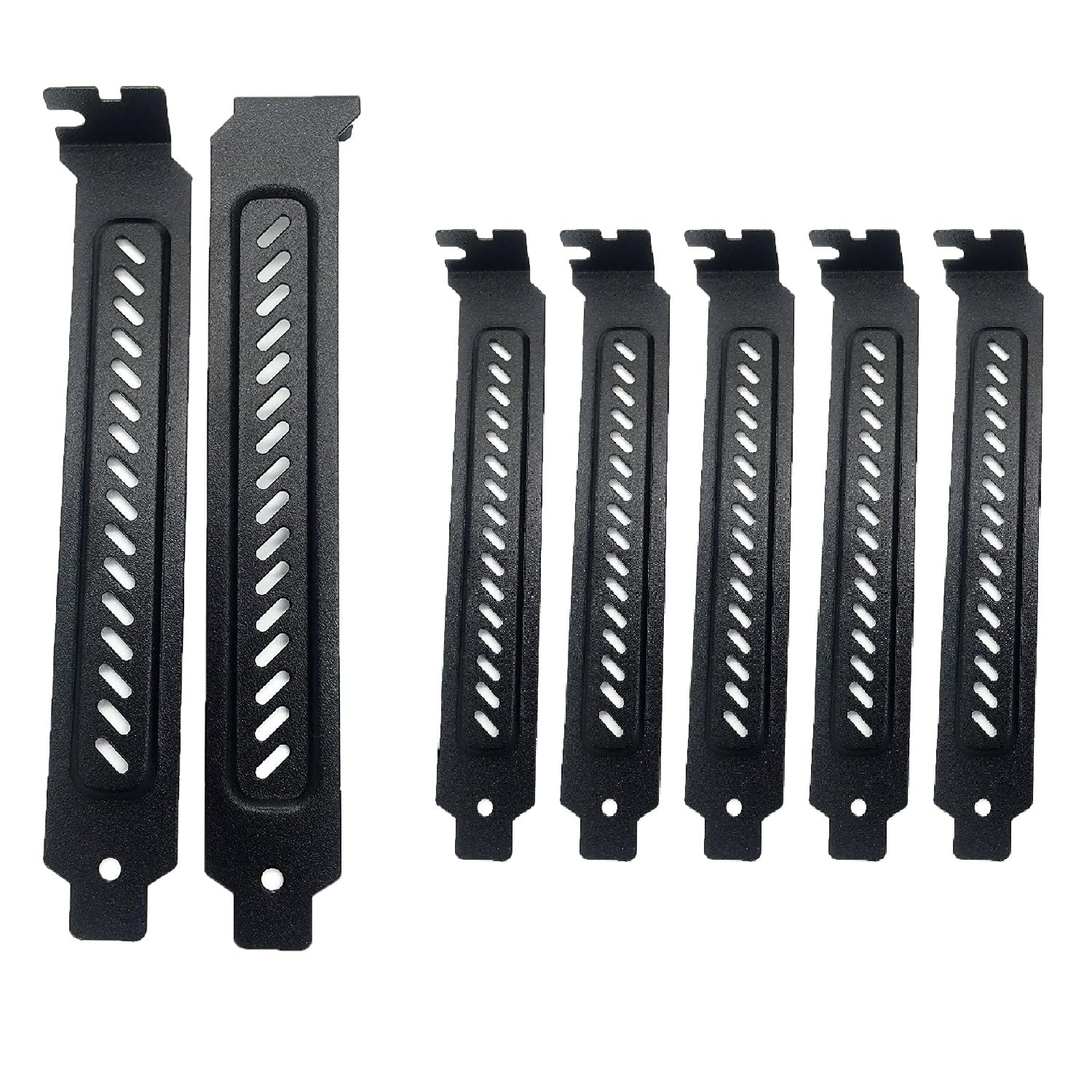Wzenclave Upgrade Your PC Case with 5Pcs of Alloy Steel PCI Slot Cover Bracket for Improved Airflow and Dustproof Protection, 120X20X12Mm, Full Profile Expansion Slot Cover Plate Black with Screws image number 6