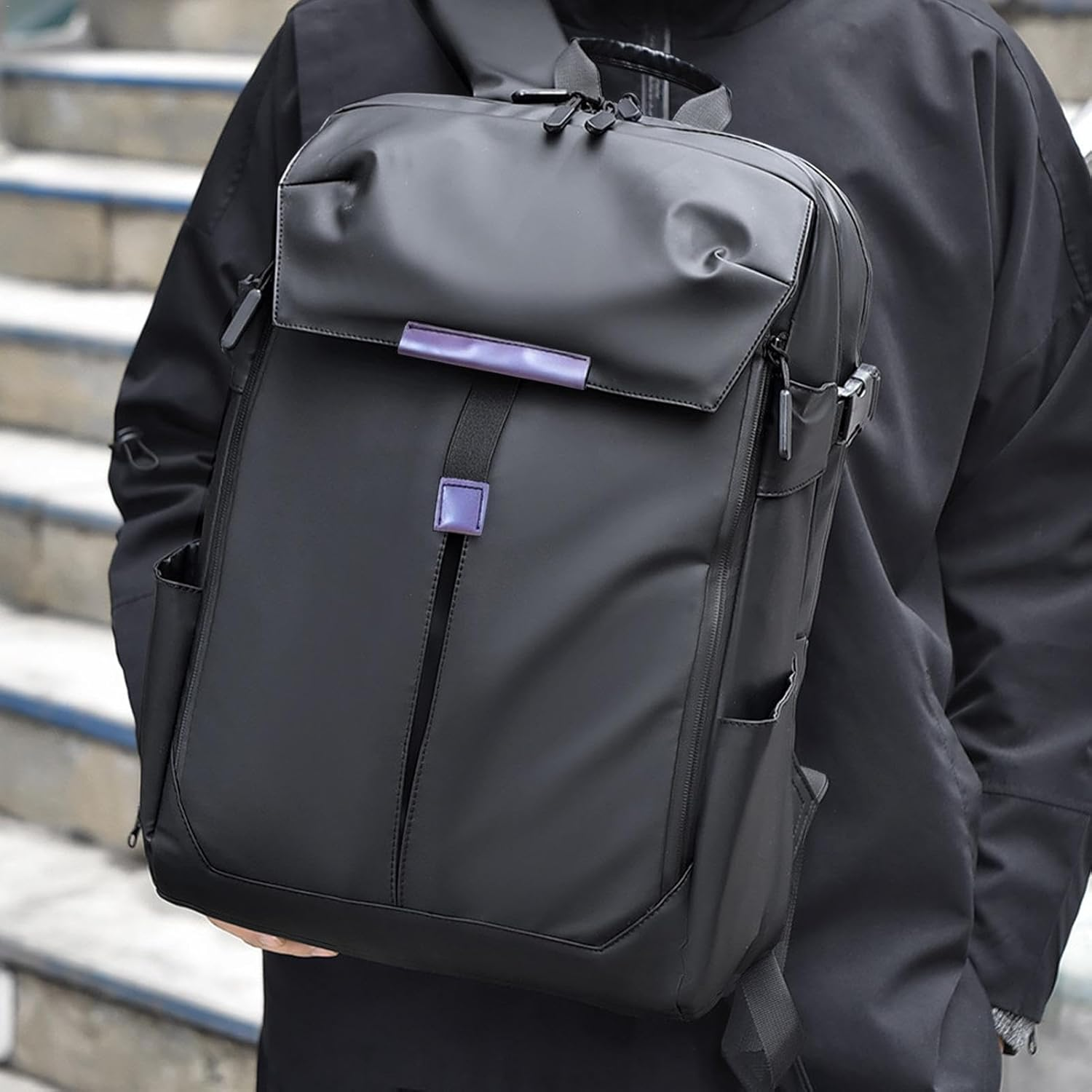 Motorcycle Helmets Bag - Motorbike Helmets Bag Reflective - Travel Laptop Rucksack Helmets Storage Bag Hiking Backpack Motorbike Helmets Bag image number 4