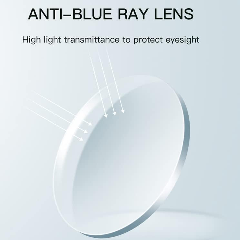 Kachawoo Blue Light Blocking Eyeglasses Frame Vintage TR90 Leopard Glasses Blue-Ray Eyewear for OL Classic Korean Style Frames - Bright Black Frame image number 4