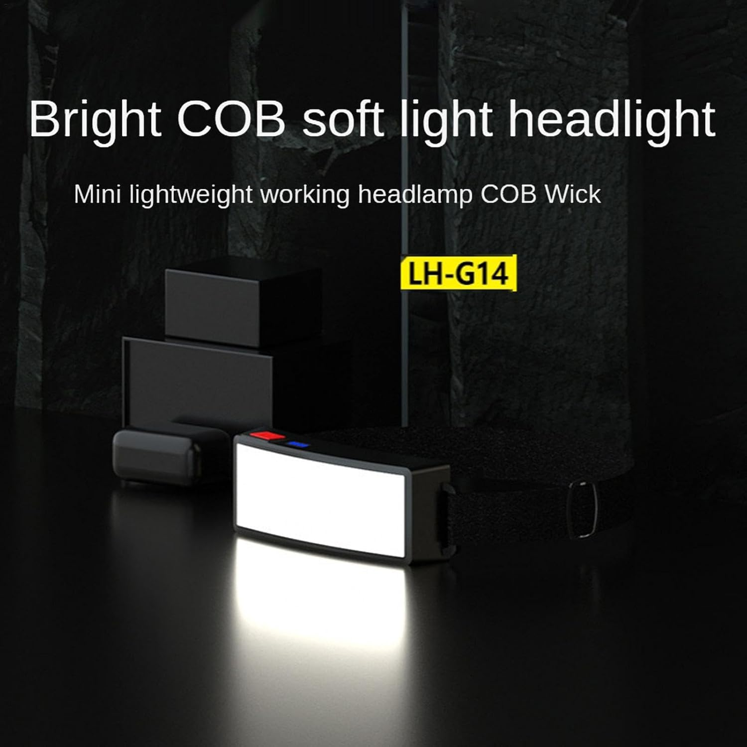 Head Lamps Outdoor Hiking- | Led Headlamp| 350 Lumen Wide Beam| Headlamp Head Torch Rechargeable| Waterproof Headlight with Red Warning Lights| Lightweight Head Lamp for Camping, Running, image number 5