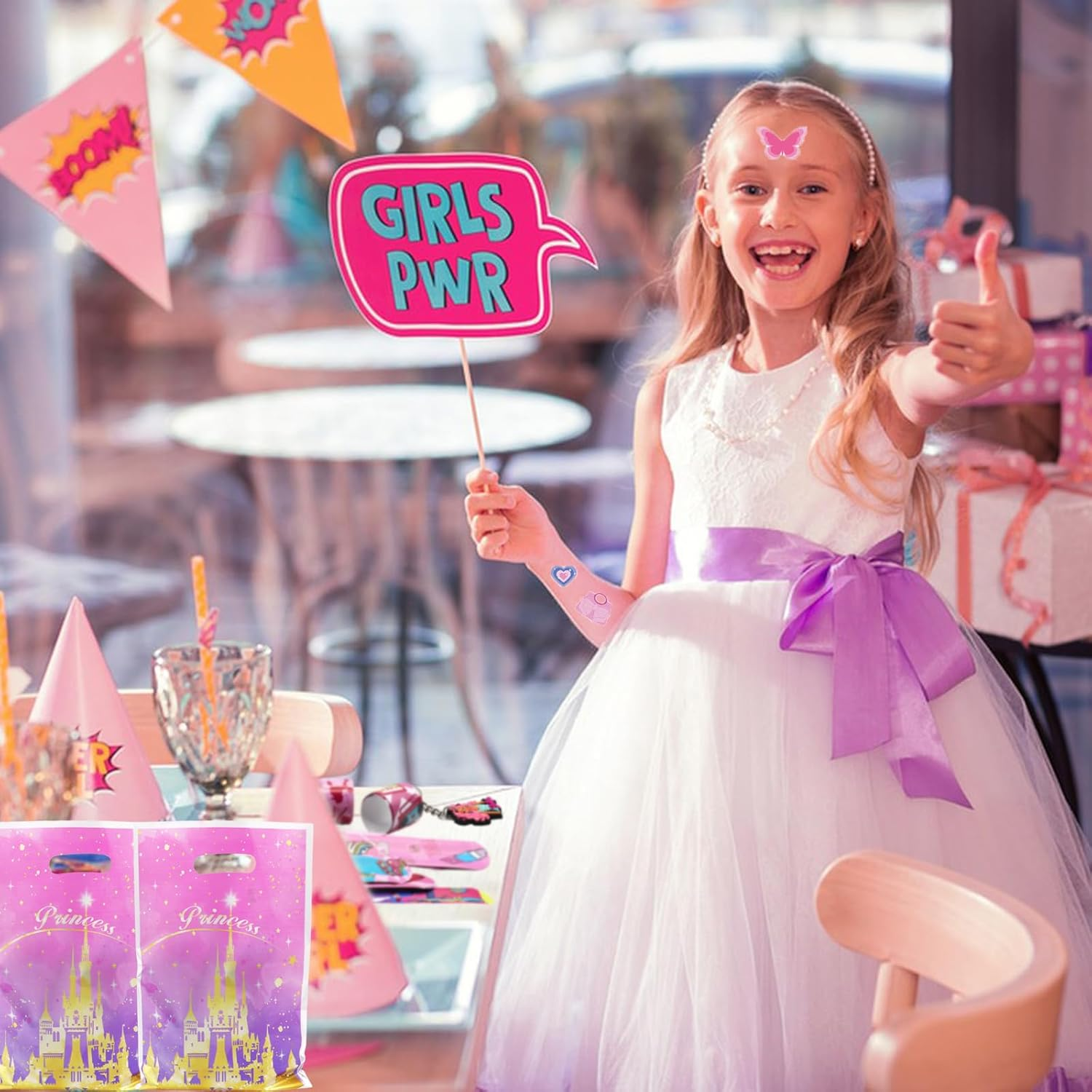 Barbi_E Party Bag Fillers for Kids Boys Girls, 42Pcs Barbi_E Assorted Toys Pinata Filler with Slap Bands Gift Bags Stickers Keychains Trick & Treat Goody Bag Fillers for Christmas Party image number 1