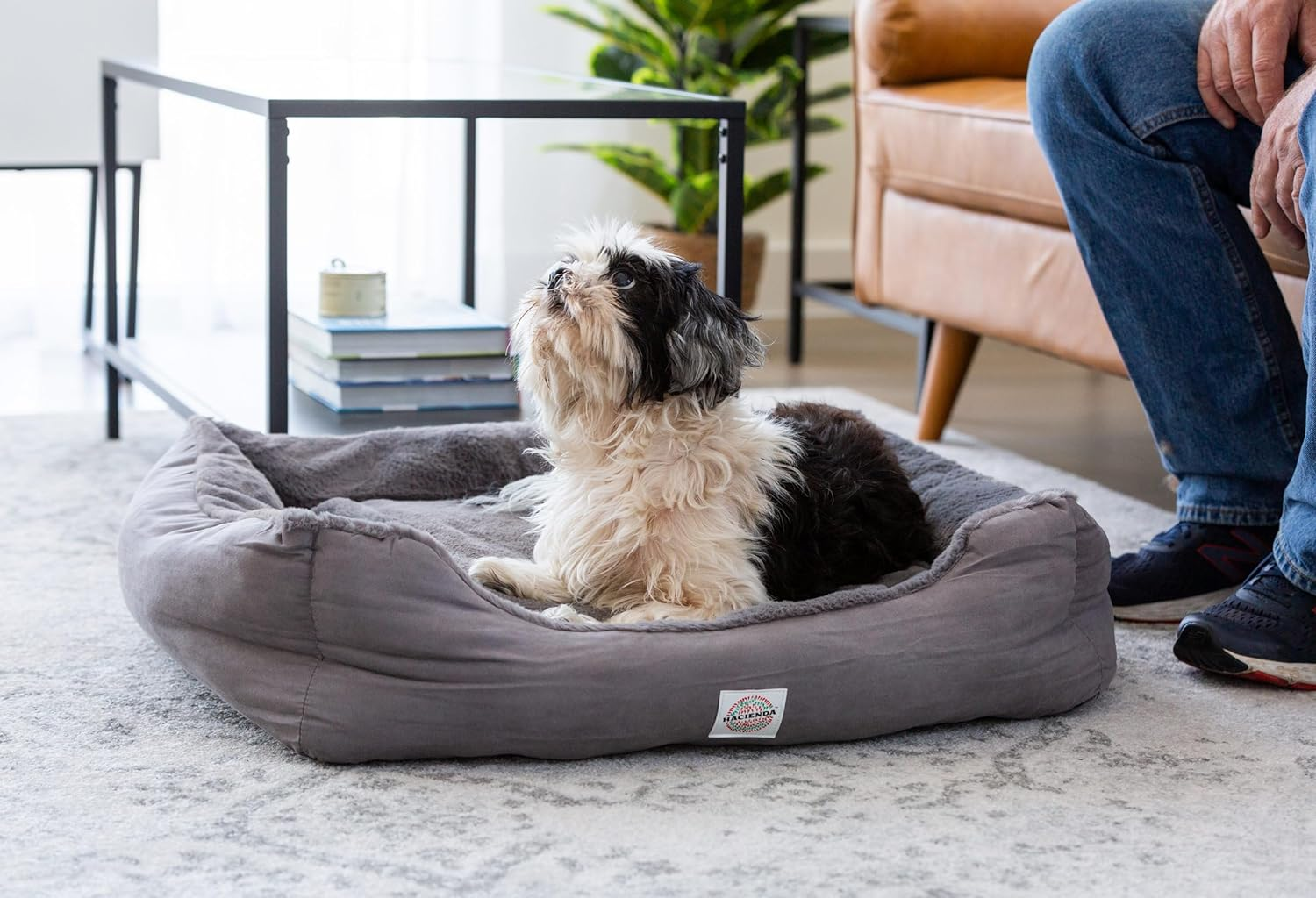 Hacienda Electric Heated Pet Bed - Small Size, 2 Heat Settings (Low & High), Removable Heat Pad, Soft Rabbit Faux Fur Covering - Ideal for Dogs with Joint Pain, Easy to Clean image number 6