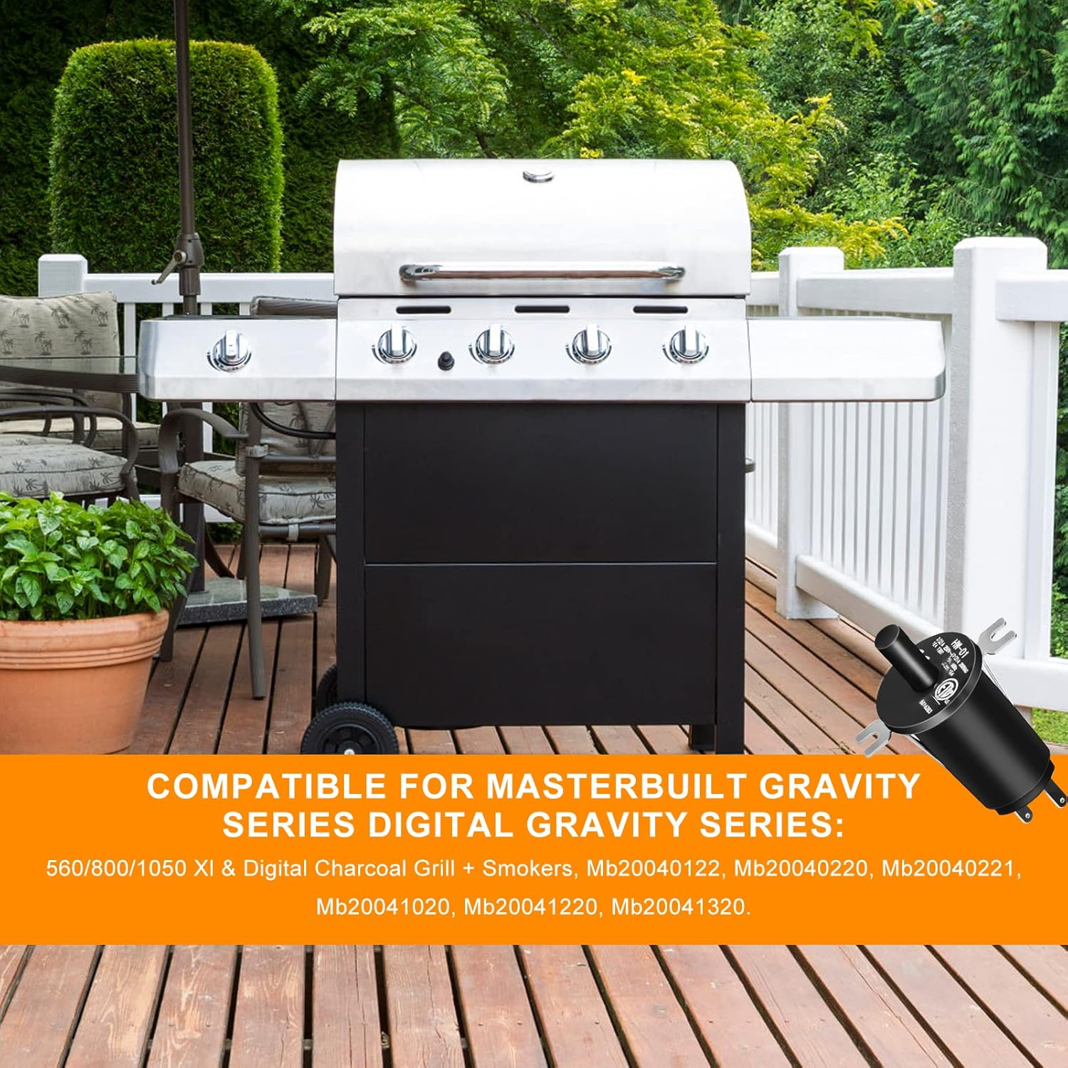 Hopper Lid/Door Switch Replacement Part for Masterbuilt Gravity Series 560/800/1050 Xl and Digital Charcoal Grill & Smoker-1 Pack image number 5