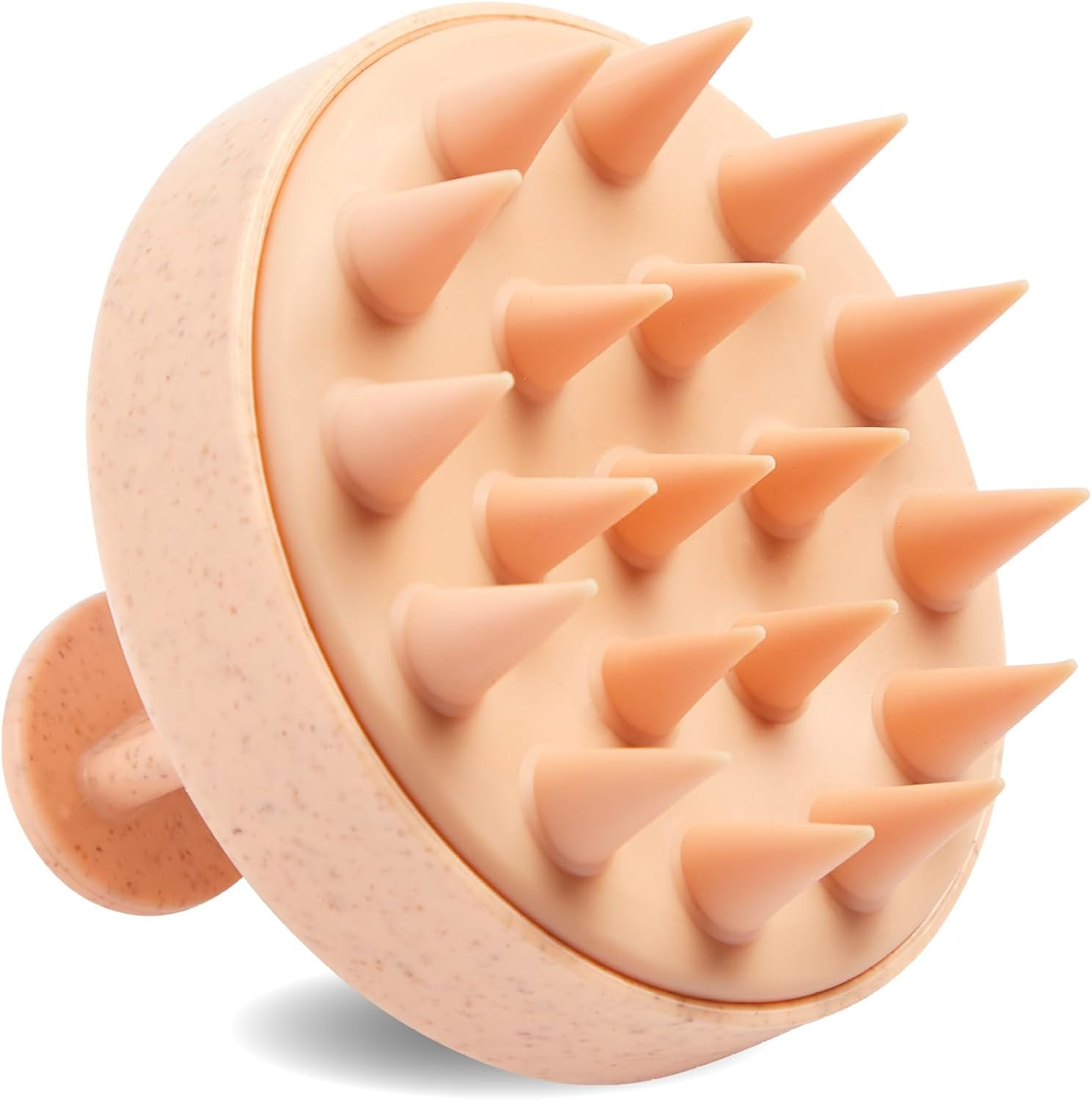 MIBELLA BEAUTY & CO Scalp Massage Brush Sustainable Wheat Straw - Head Massage Brush for Gentle Head Massage and Anti-Dandruff Effect - Scalp Massager