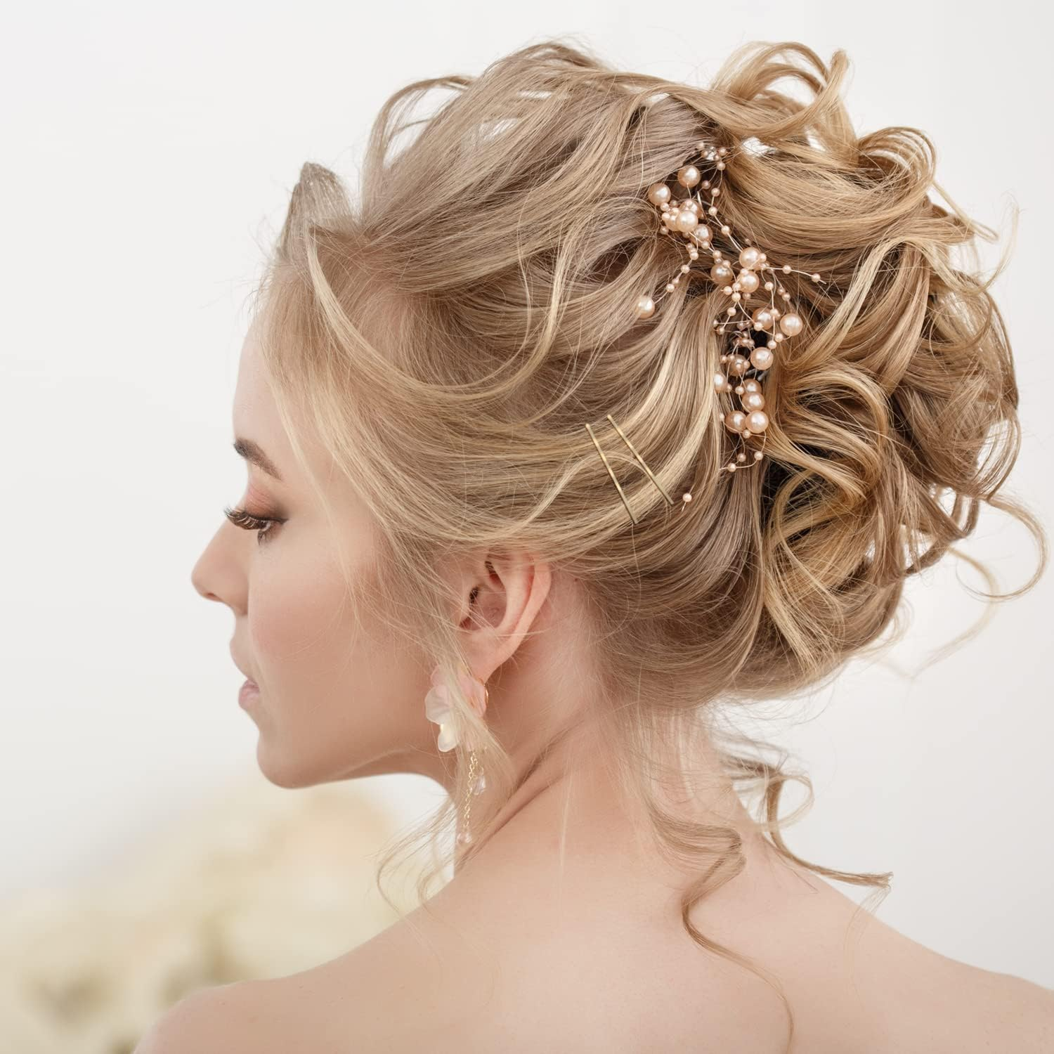 150 Pieces Bobby Pins, Hair Clips Hair Grips Kirby Grips for Women Hair Styling Pins with Storage Box (Blonde) image number 1