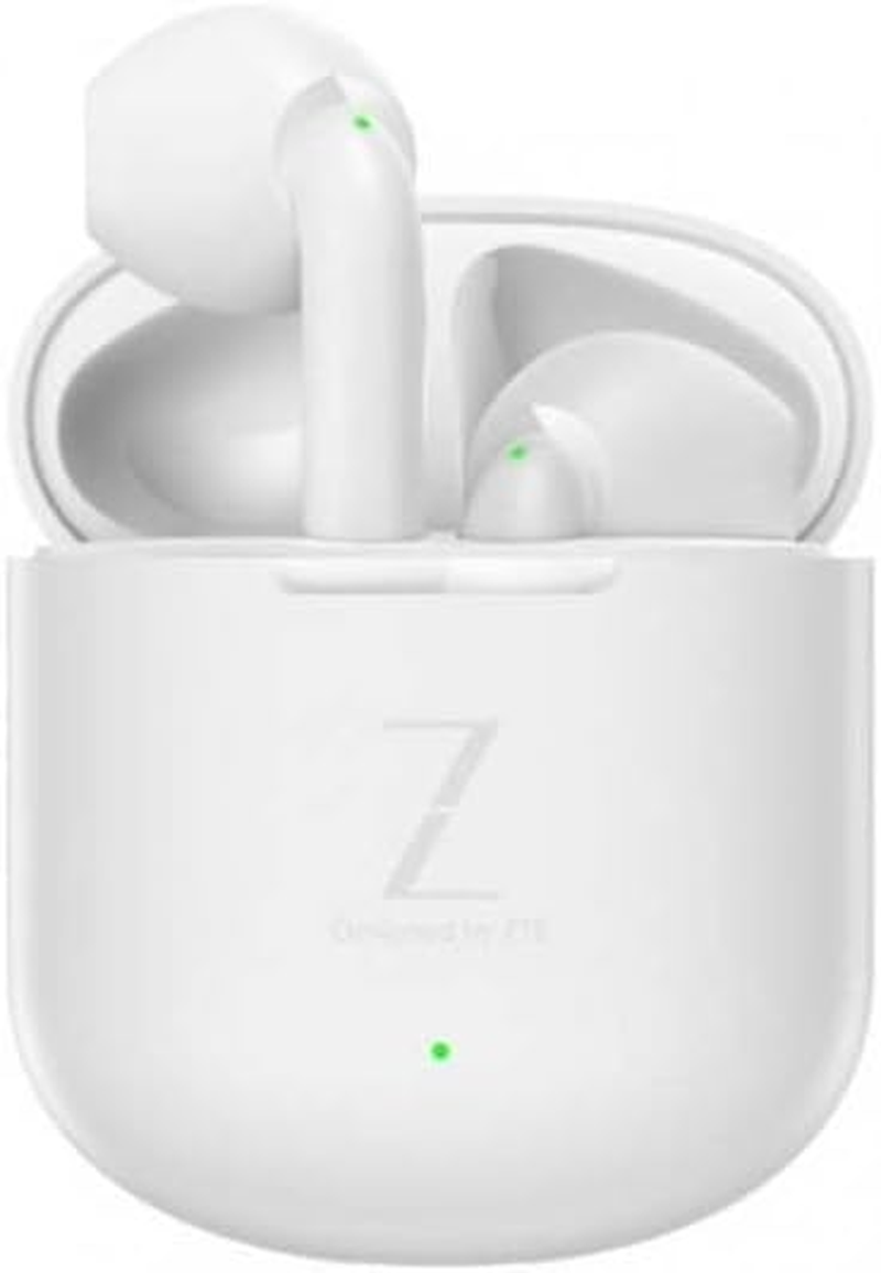 ZTE Buds 2 Wireless Earbuds, TWS, Bluetooth 5.3, 25 Hours Battery, HD Microphone, Touch Control, Voice Assistant, IPX4 Water Resistance, USB-C Charging, White image number 3