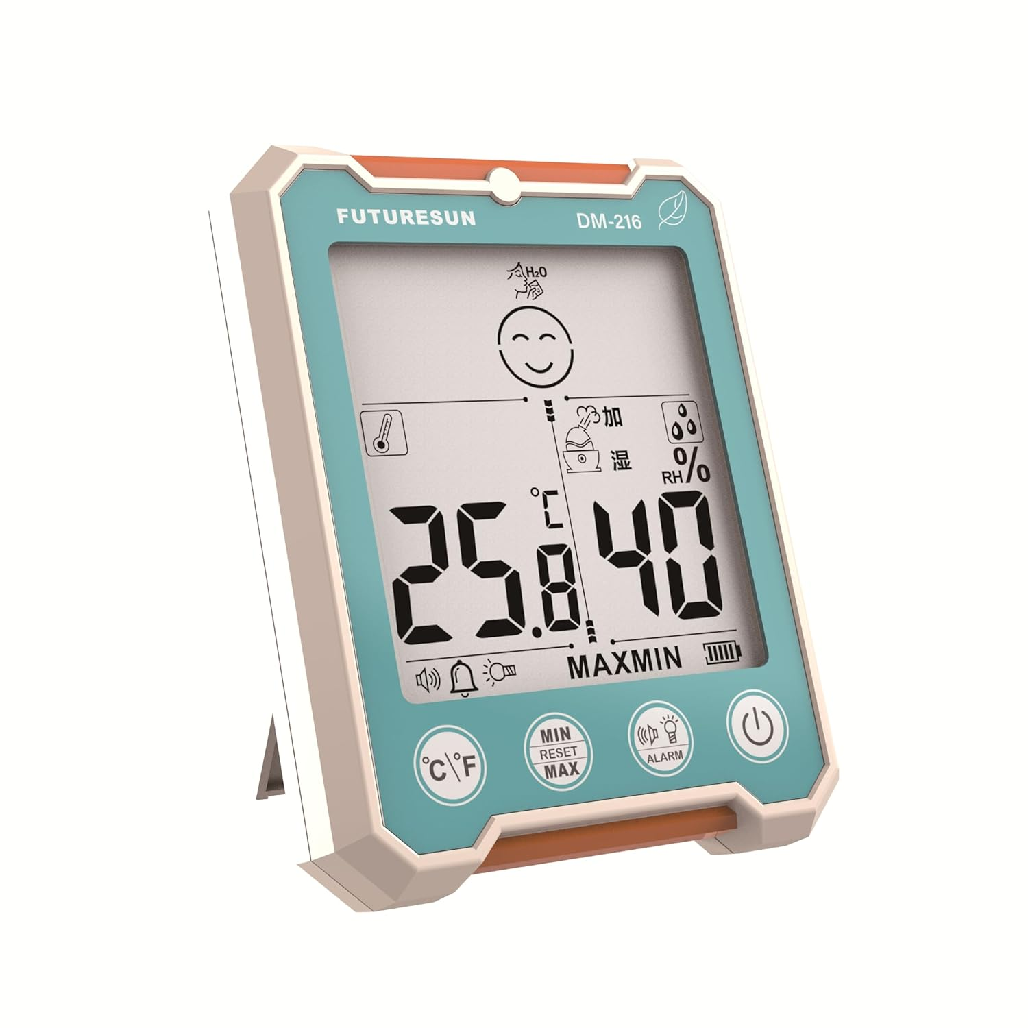 FUTURESUN Digital Thermo-Hygrometer | Indoor Temperature & Humidity Monitor with Heatstroke/Coldness Index, Large 3.5&rdquo; LCD, High-Accuracy Semiconductor Sensor, IPX6 Circuit Protection image number 3