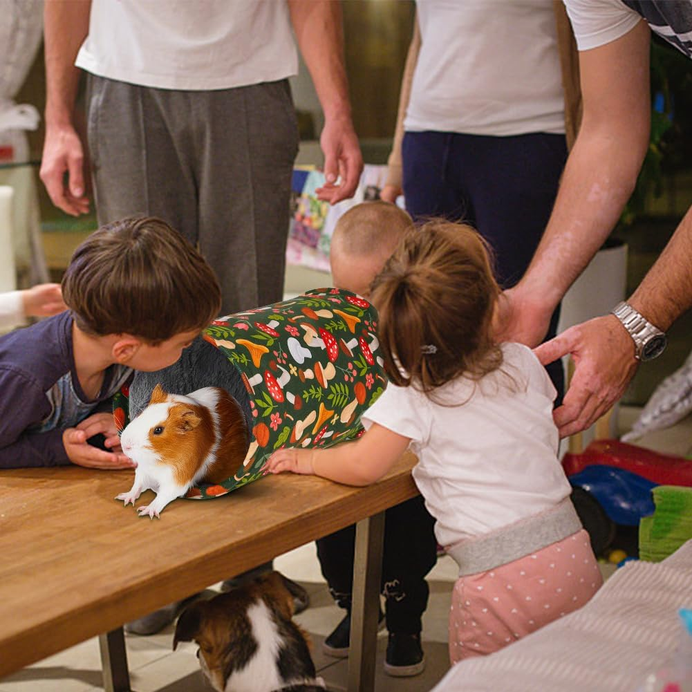 Satiskid Guinea Pig Tunnel, Portable Hamster Hideout for Playing Resting, Small Animal Activity Tunnels for Dwarf Rabbits Chinchilla Guinea Pigs Hamster Squirrel image number 3