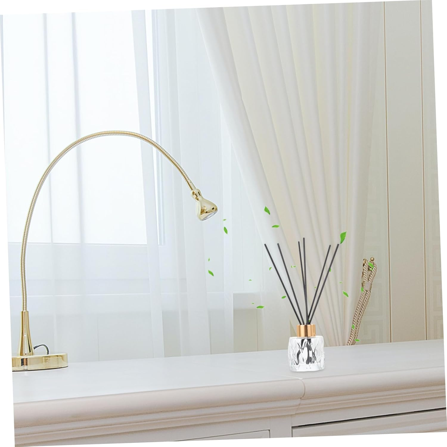 STOBAZA Aromatherapy Bottle Glass Diamond Design Home Aromatherapy Bottles for Living Home Items