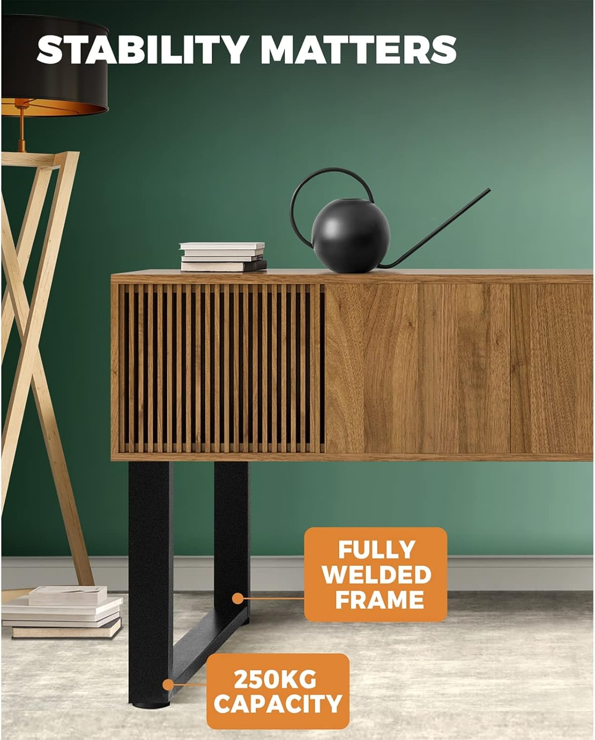 Oikiture Table Leg Desk Coffee Dining Furniture Hardware Metal Legs X2 Home Improvement Bench Box Steel DIY Industrial Rectangle 40 X 30CM image number 3