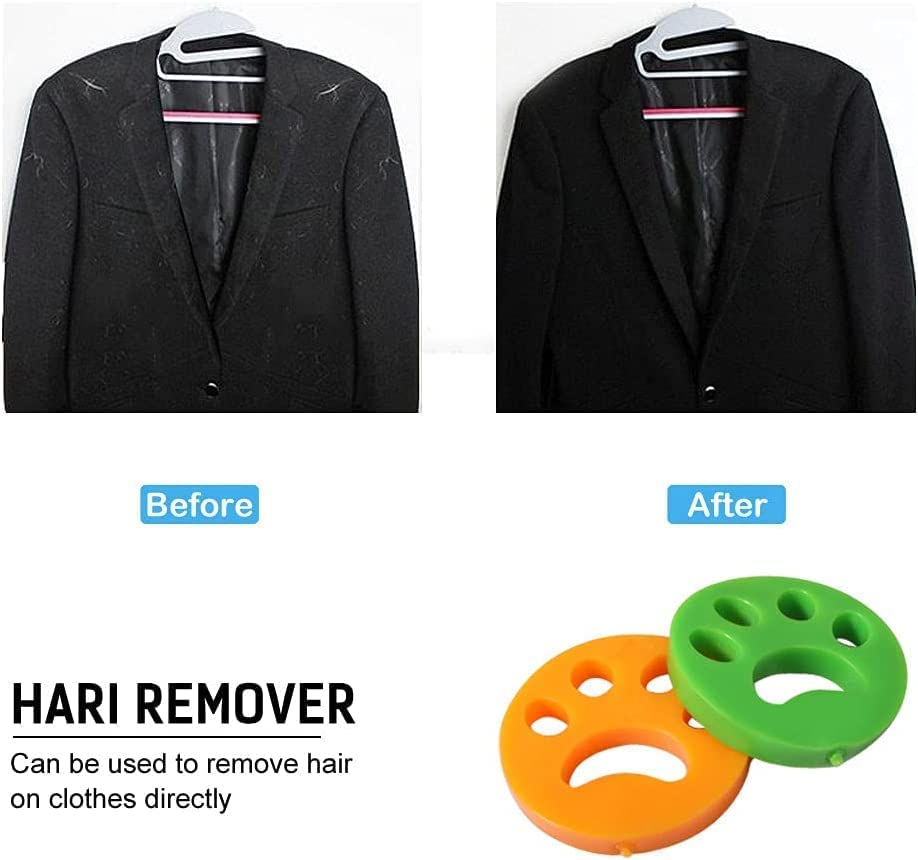 4 PCS Pet Hair Remover Hair Catcher,For Laundry Reusable Silicone Lint Catcher for Washing Machinehousehold,Yourlaundry,Clothes,Bedding image number 3