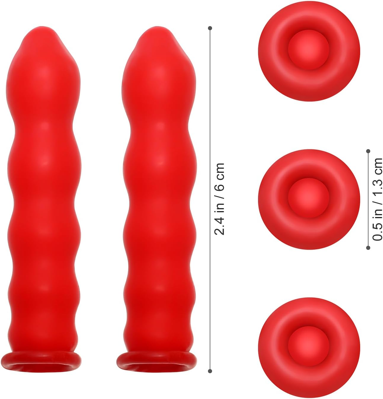 TEHAUX 100Pcs Caulk Caps, Red Silicone Caulk Saver Cap Sealer Caulk Saving Caps Open Caulking Tube Cover Sealer Caulk Nozzle Protective Cover for Sealing and Preserving image number 5