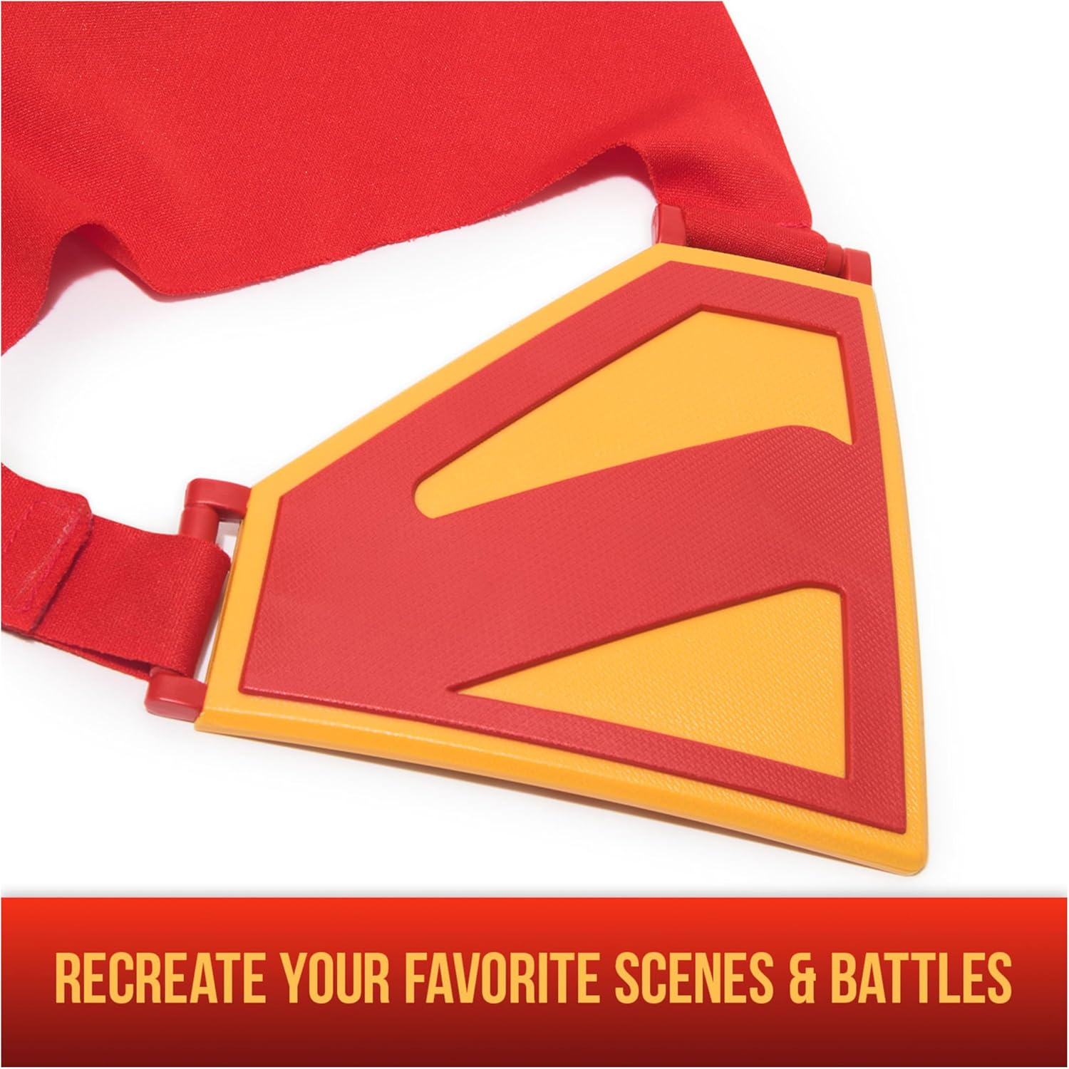 DC Comics, Superman Power Cape Set, Super Heroes Special Occasion Costume for Kids with Iconic Chest Plate, Dress-Up and Roleplay for Ages 4 and Up image number 1