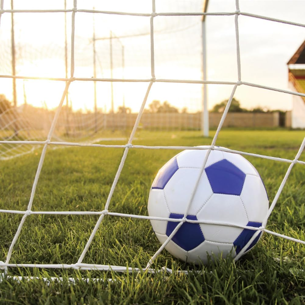 Soccer Goal Net, Sports Twisted Net Post Netting Portable Football Replacement Field Equipment Foldable Polyethylene Rope for Backyard Daily Practice Match Training Shooting Aid with Carry Bag image number 1
