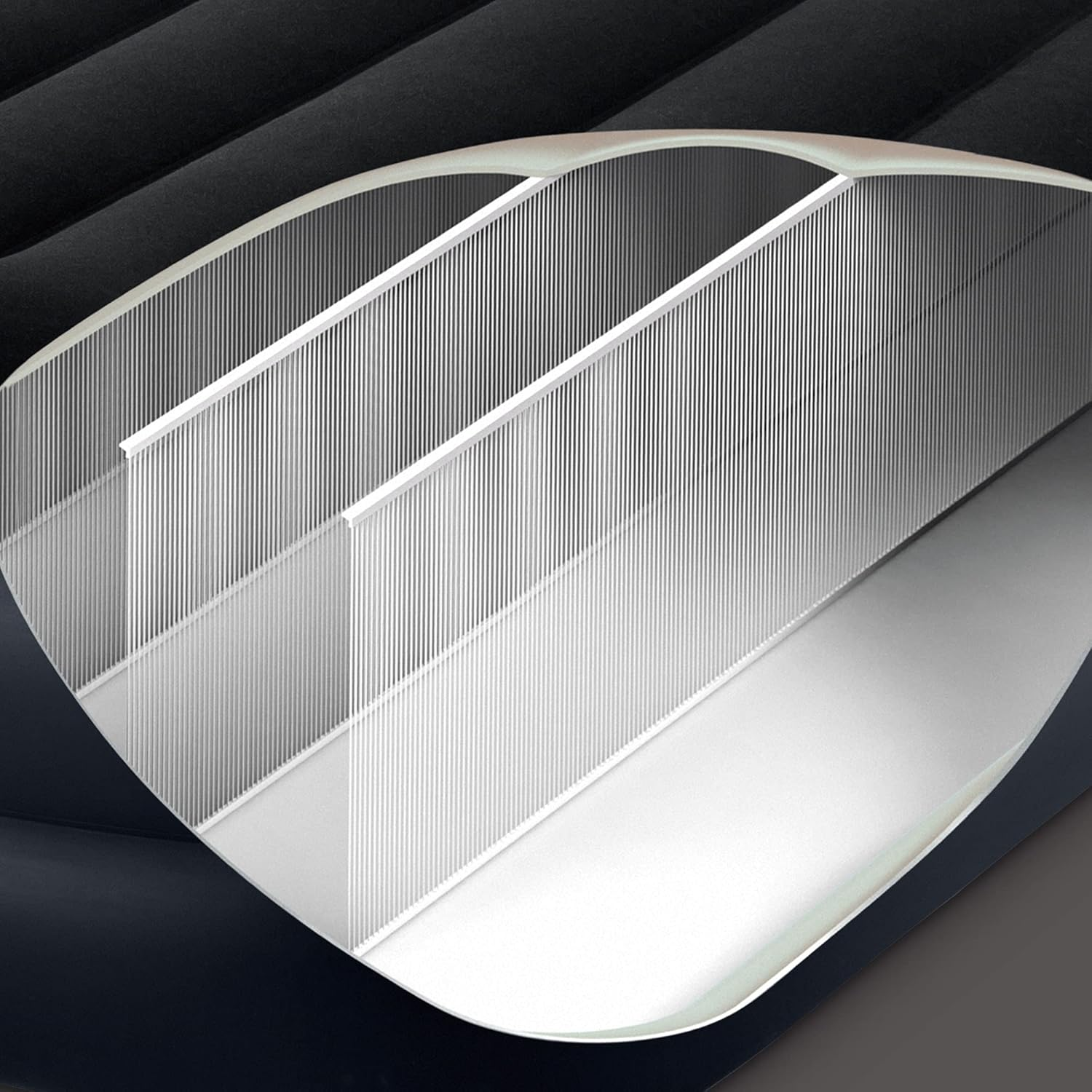 Intex 64124NZ Dura-Beam plus Pillow Rest Air Mattress: Fiber-Tech &ndash; Queen Size &ndash; Built-In Electric Pump &ndash; 16.5In Bed Height &ndash; 270Kg Weight Capacity image number 2