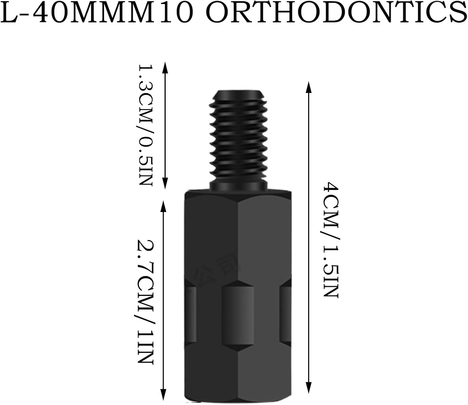 Mirror Mount Adapter Height Adjustment Screw - Height Extender Adjustment Screw - Stable Motorbike Conversion Accessories for Various Riding Styles image number 5