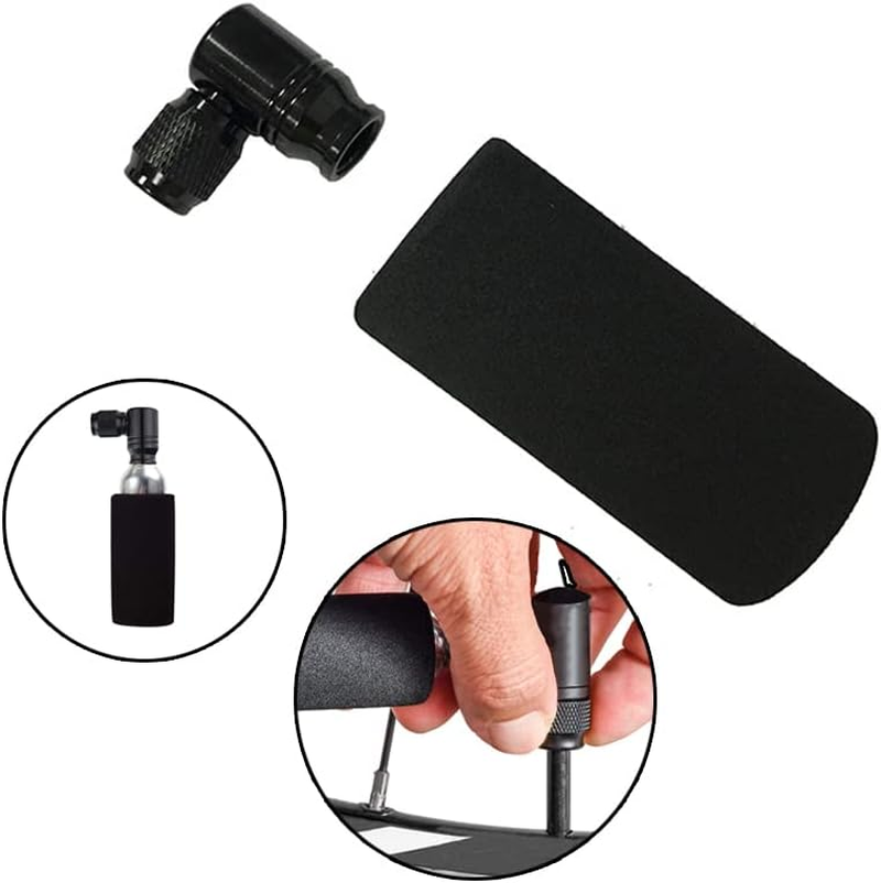 Sagasave CO2 Inflator with Insulated Sleeve, Quick Lightweight Bicycle Gas Pump Nozzle for Bike Tire, Ball and Life Buoys image number 3