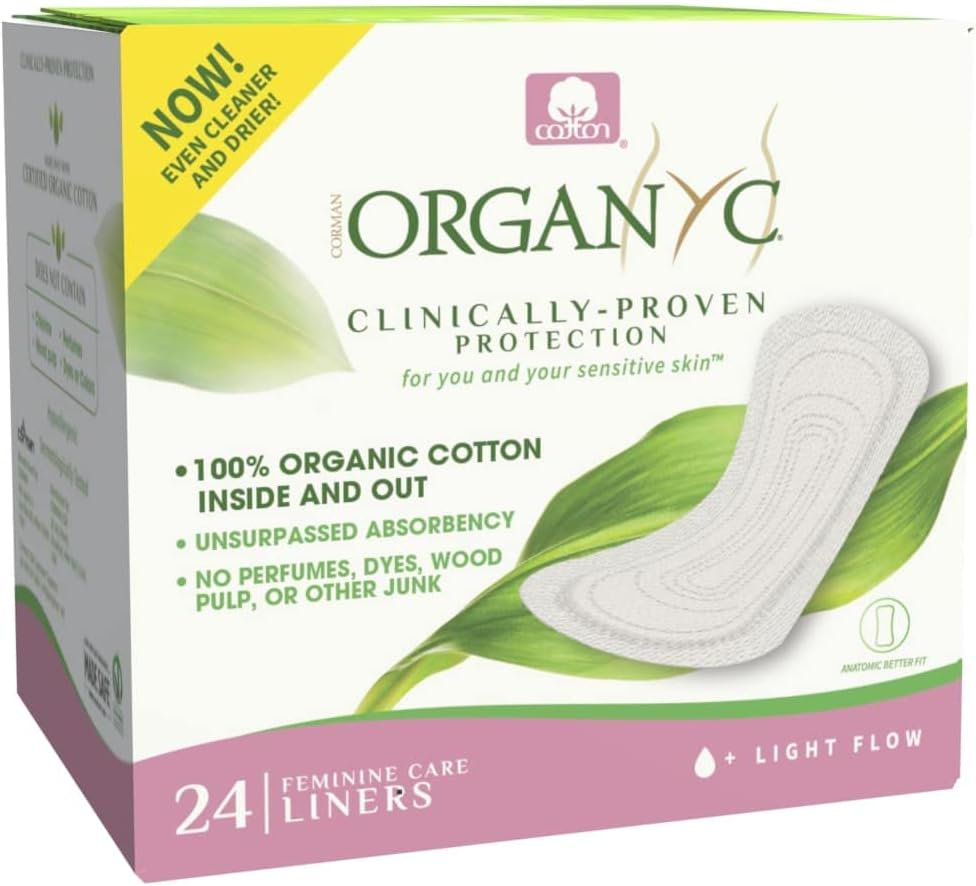 Organyc Thin Folded Panty Liners -Light, 24 Count image number 6