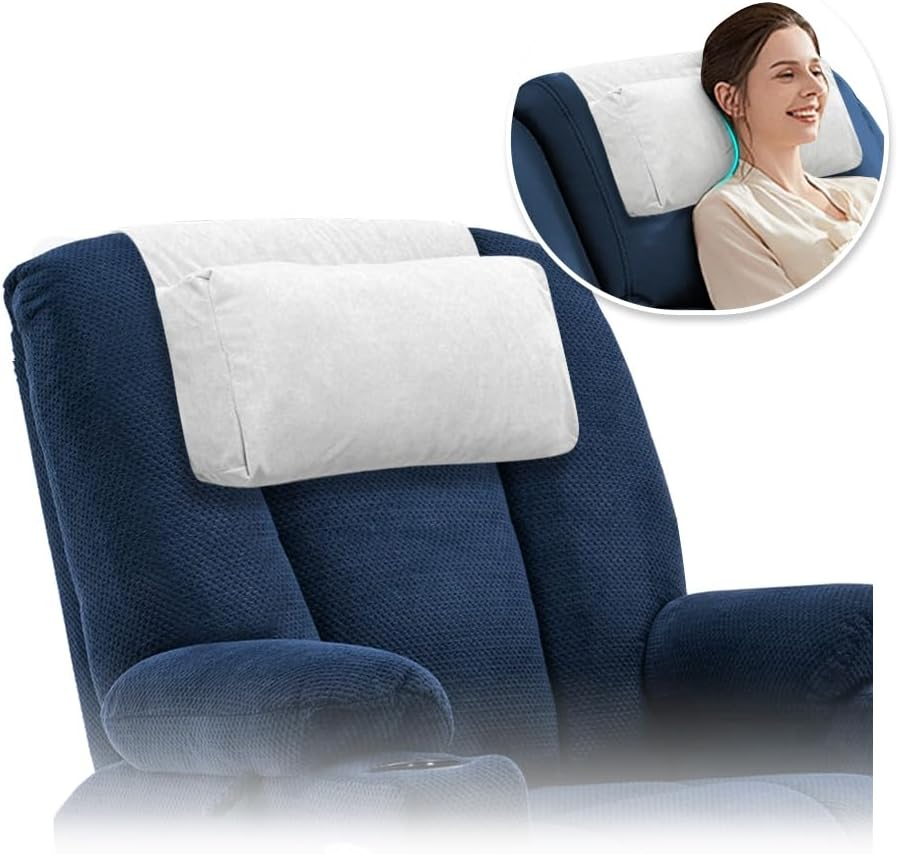 Mybow Recliner Headrest Pillow Couch Neck Pillow Adjustable Recliner Head Pillow Sofa Headrest Neck Support Chair Travel Cervical Pillow Back Cushion Recliner Neck Pillows for Pain Relief