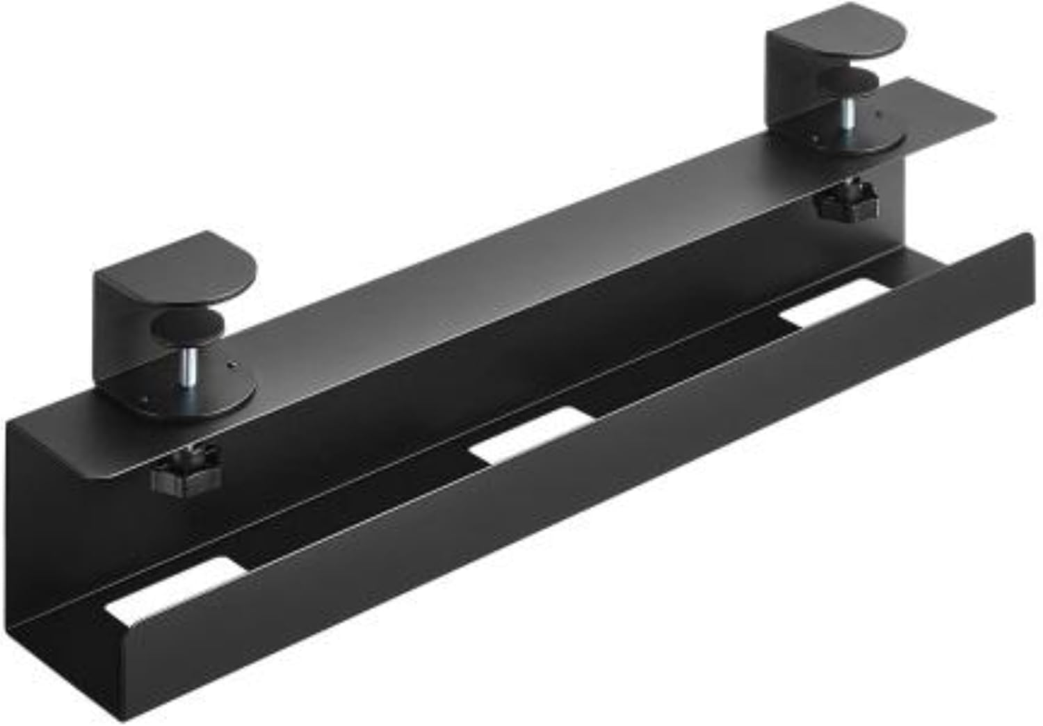 Brateck Clamp-On under Desk Cable Tray, Black image number 3