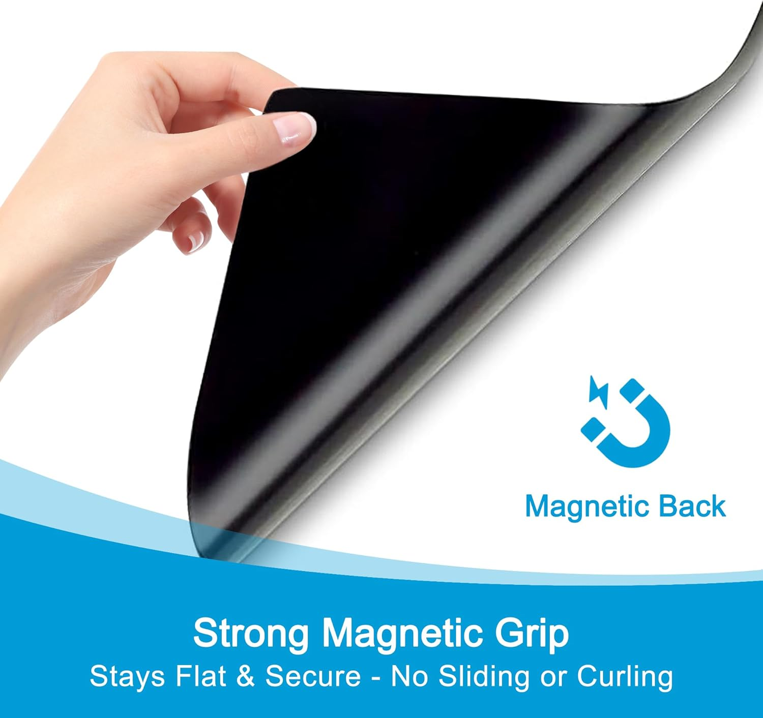 A4 Magnetic Whiteboard for Fridge &ndash; Dry Erase Board Sheet with 3 Markers & 1 Eraser | Strong Magnet, Easy Clean, Reusable Planner for Kitchen, Office, School image number 3