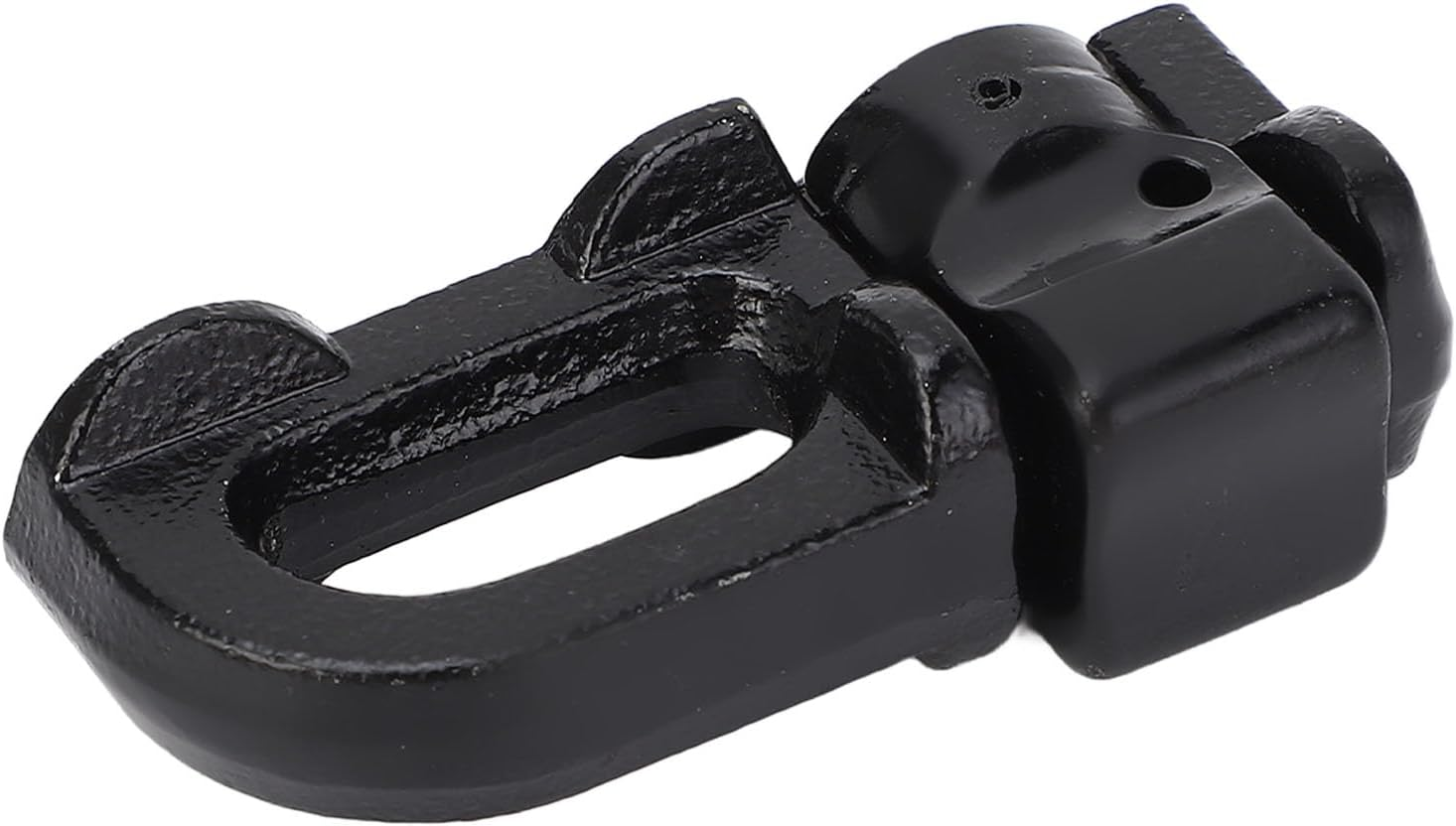 L Track Double Stud Tie down Fitting Heavy Duty Carbon Steel L Track Rail Double Stud Fitting Secures for Truck Bed Trailer Rv 4Pcs (Black) image number 5